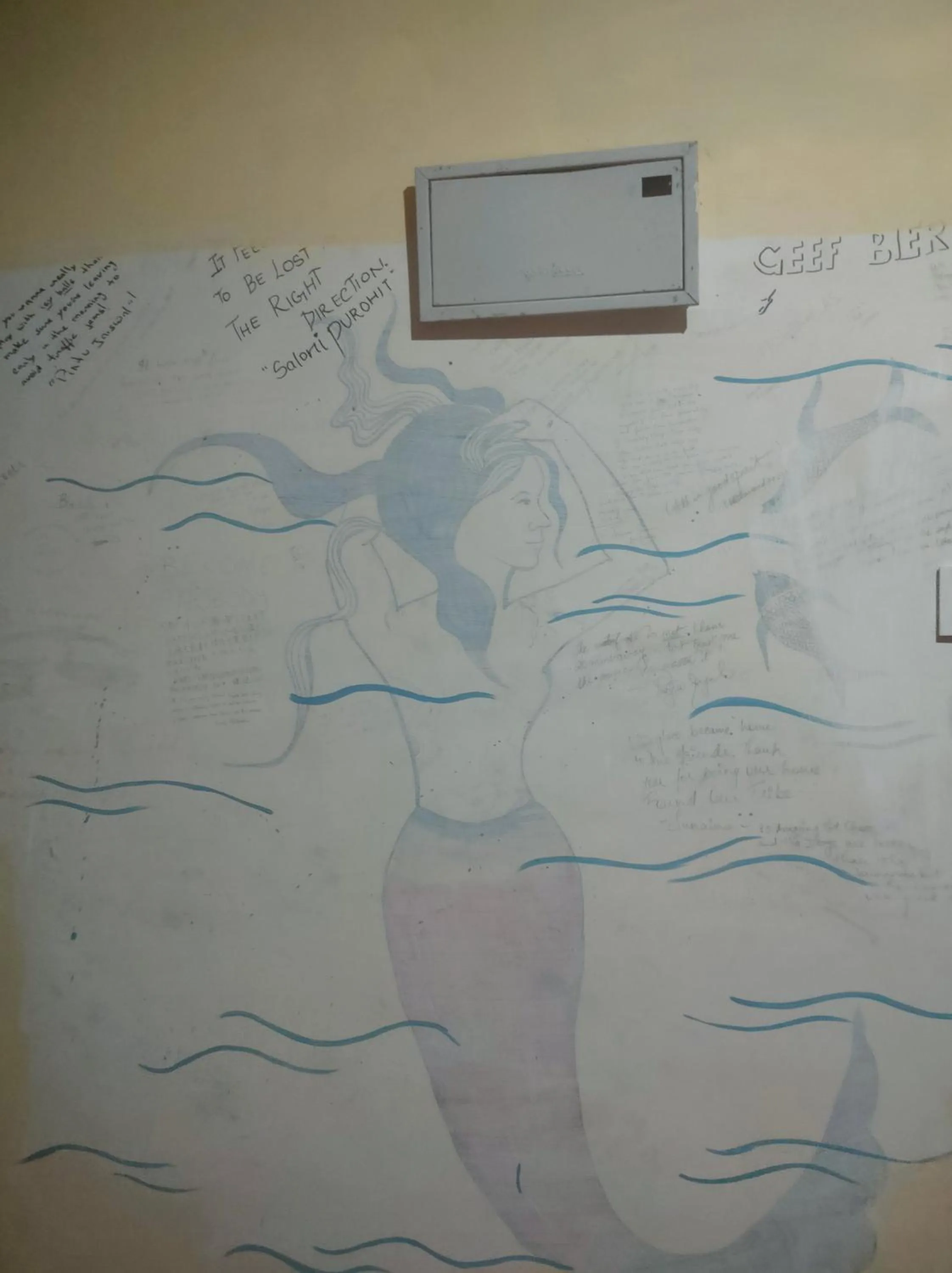 Lobby or reception in indian backpackers hostel