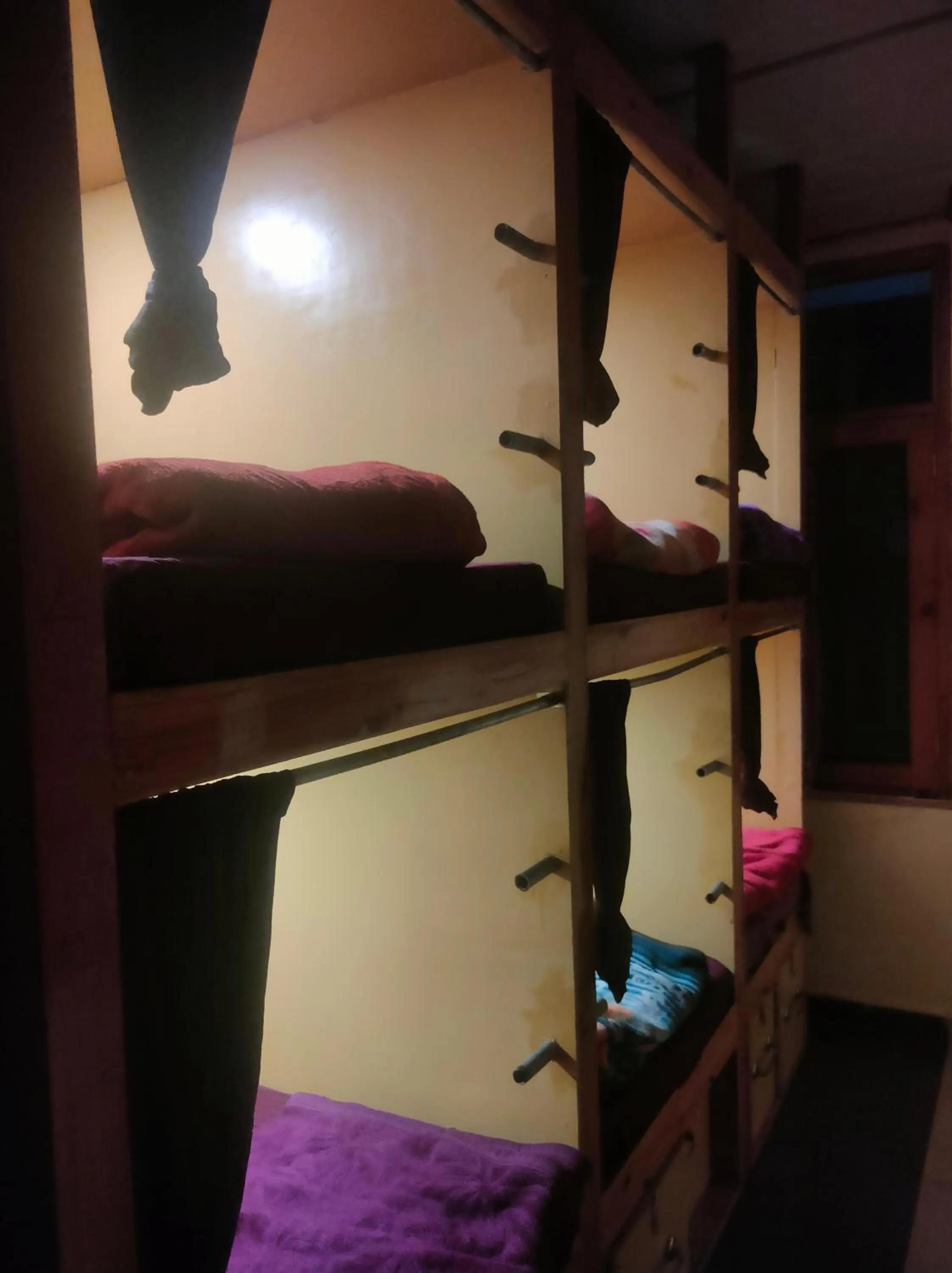 Bed in indian backpackers hostel
