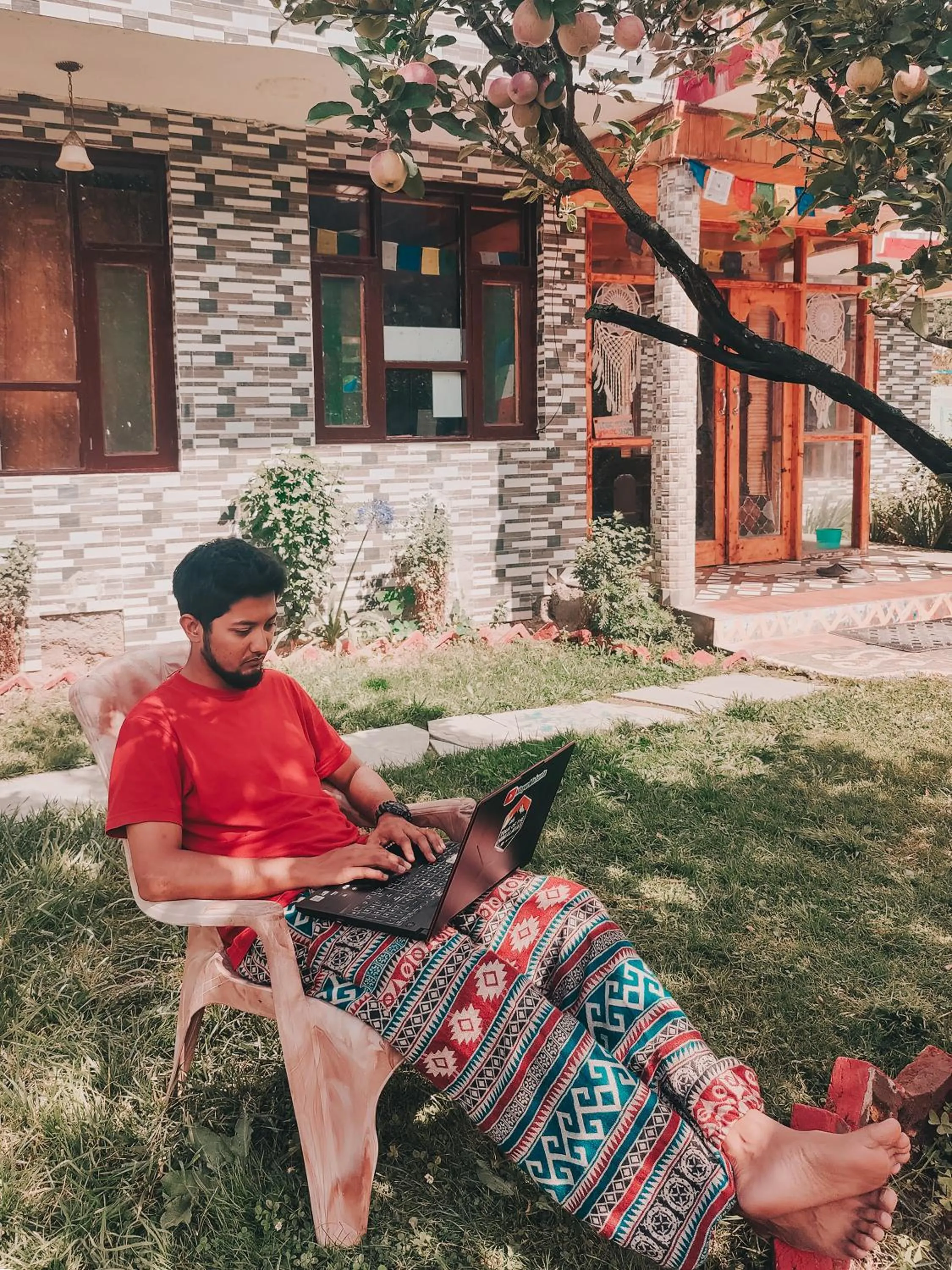 Property building in indian backpackers hostel