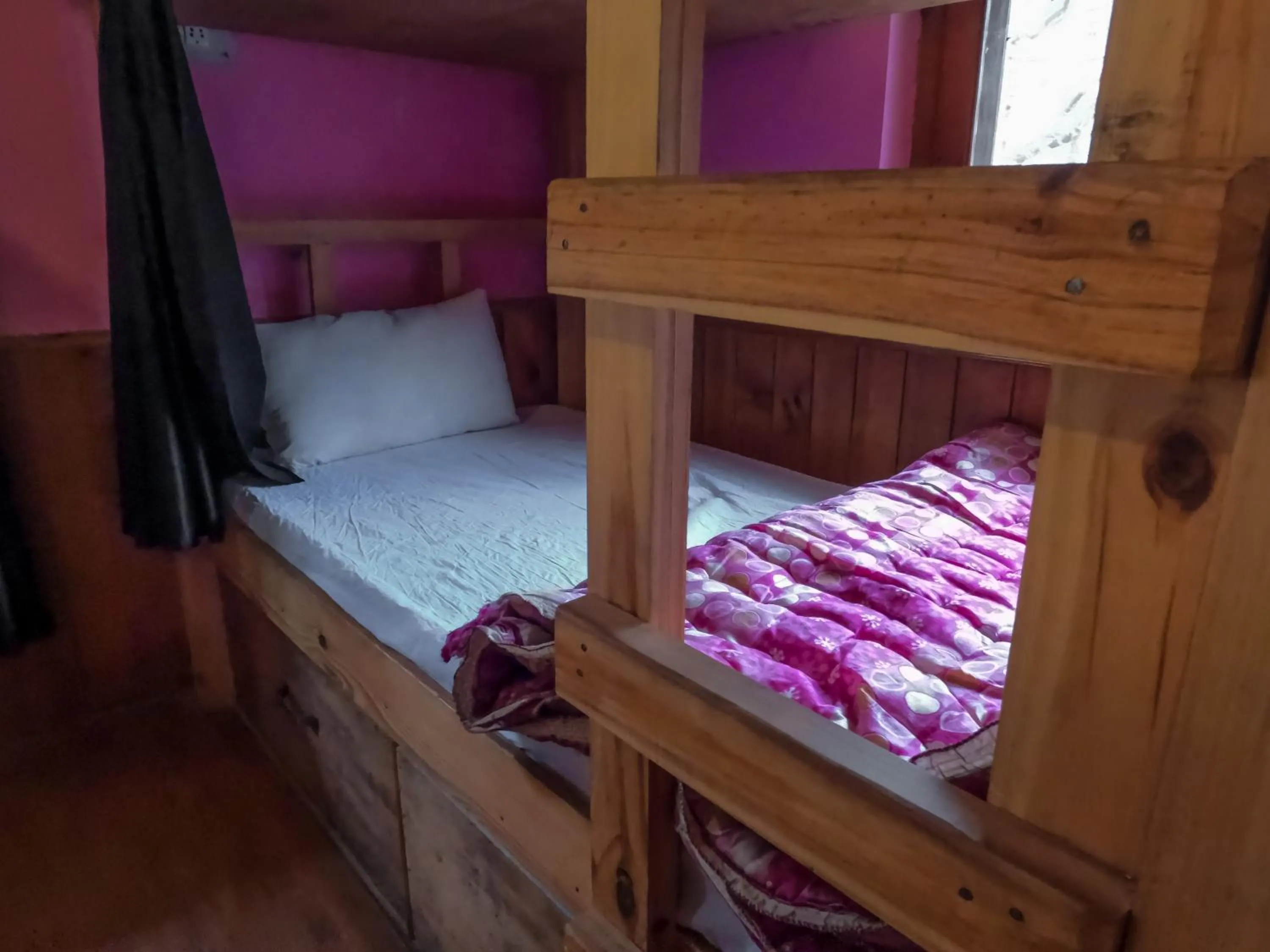 Bed in indian backpackers hostel