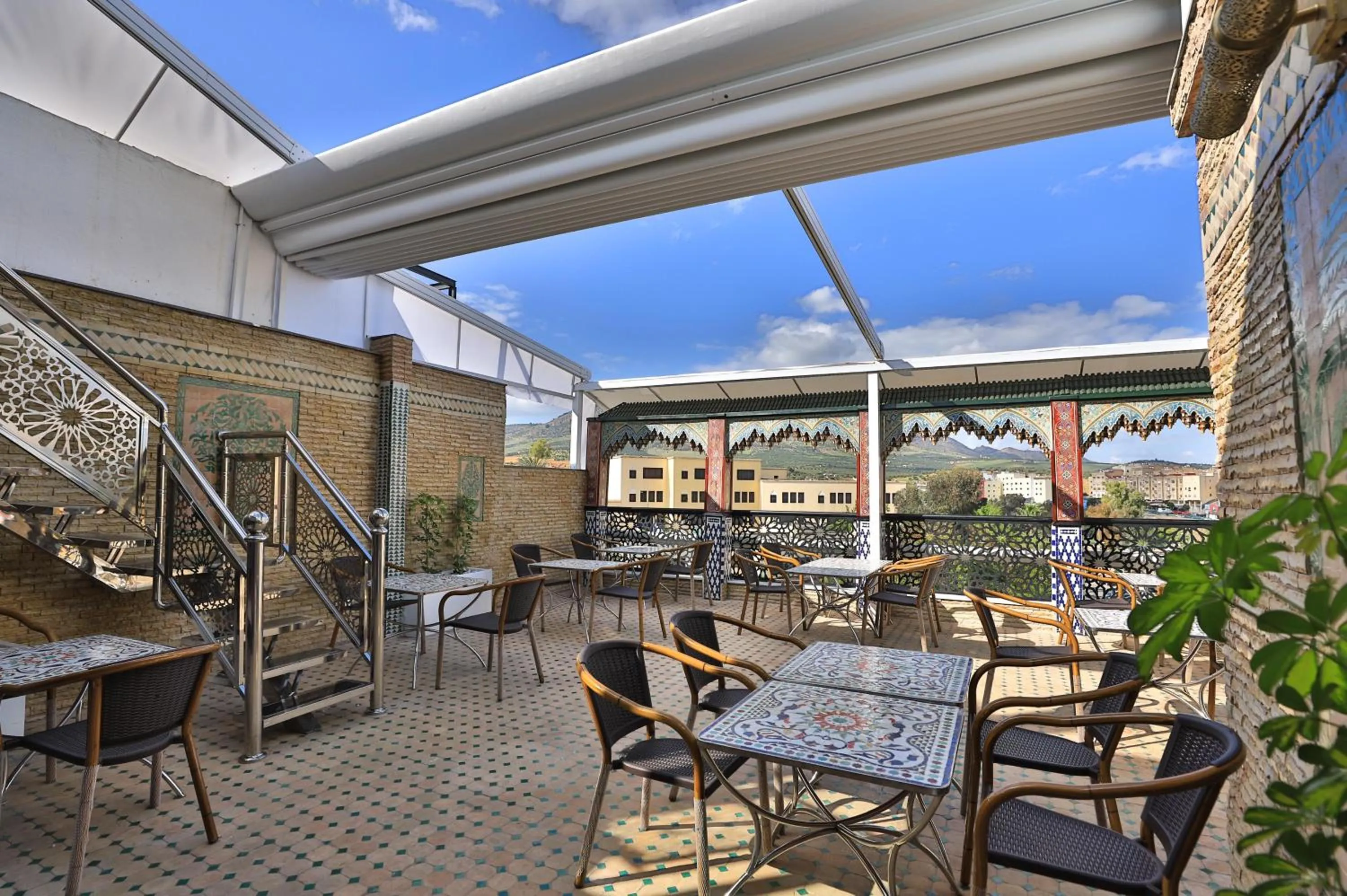 Balcony/Terrace in Hotel & Ryad DALILA