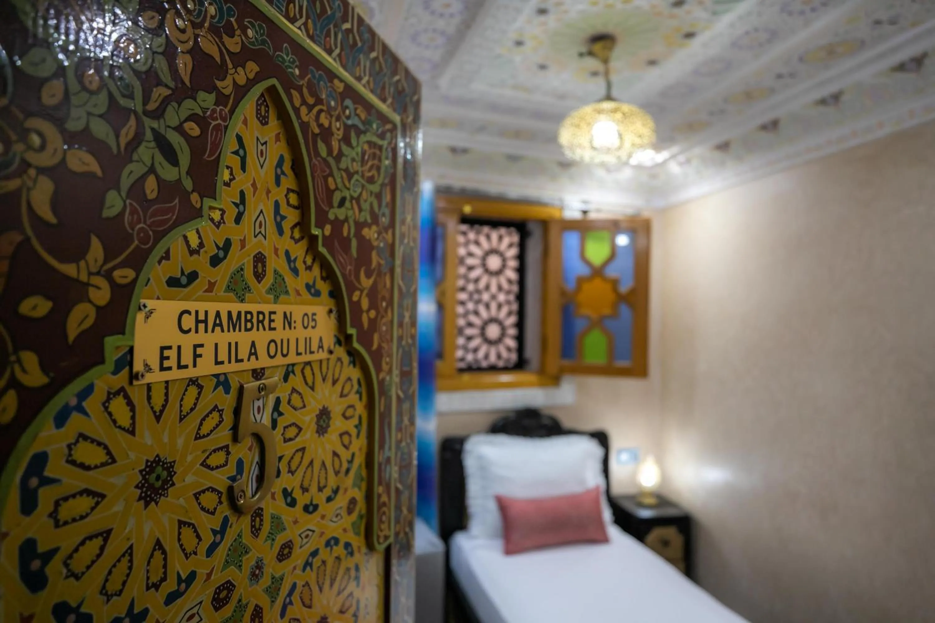 Bed in Hotel & Ryad DALILA