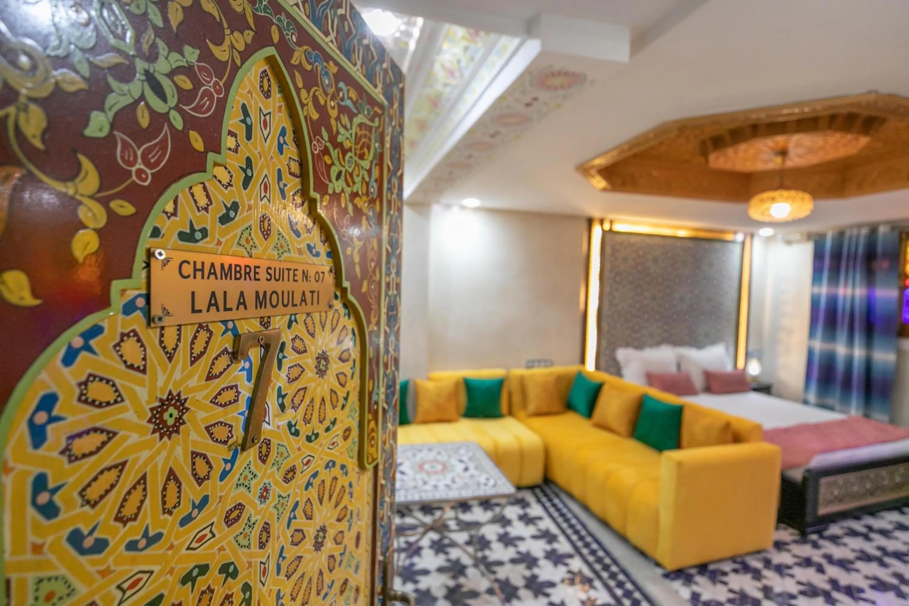 Bed in Hotel & Ryad DALILA