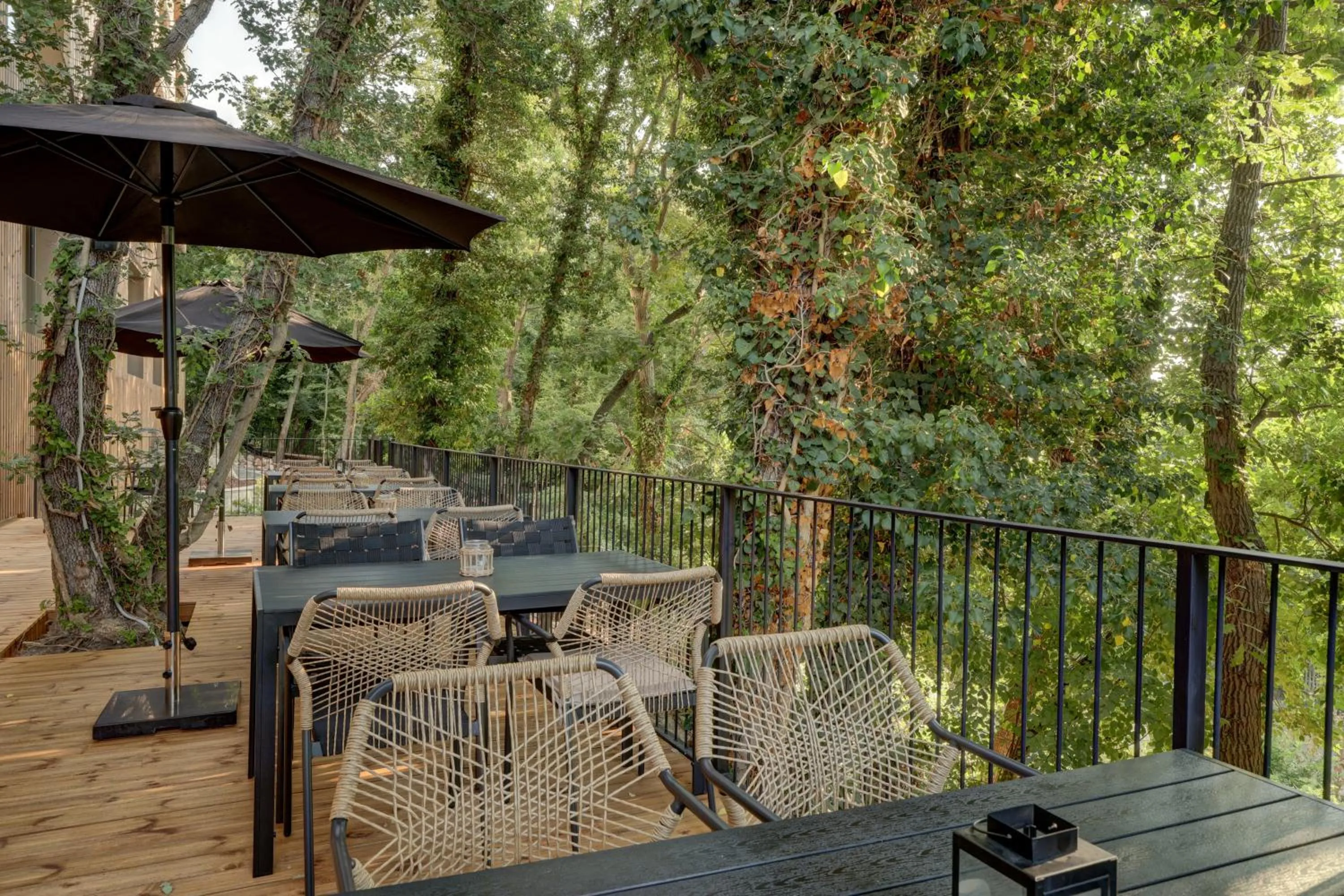 Balcony/Terrace in Umani Hotel - Free Beach - Free Parking