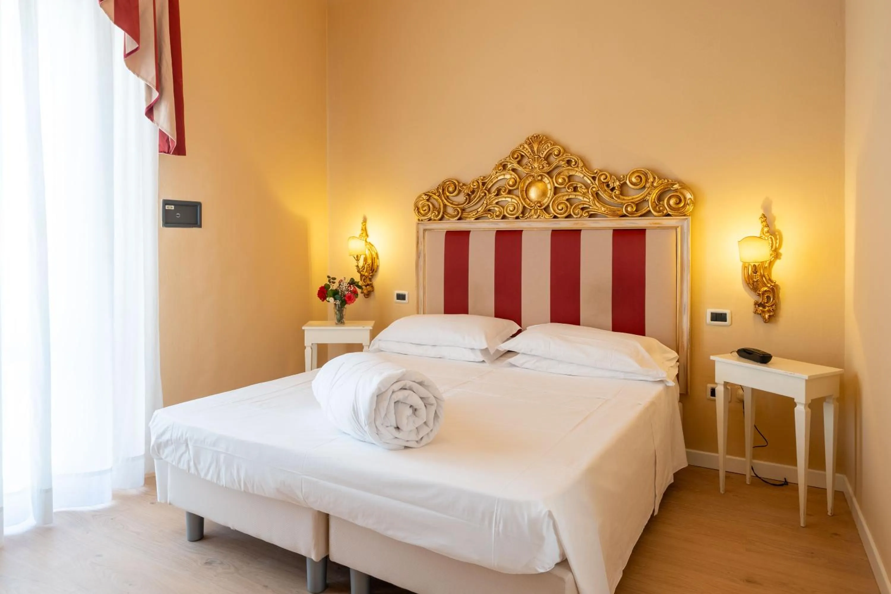 Bed in Hotel Manzoni Wellness&Spa