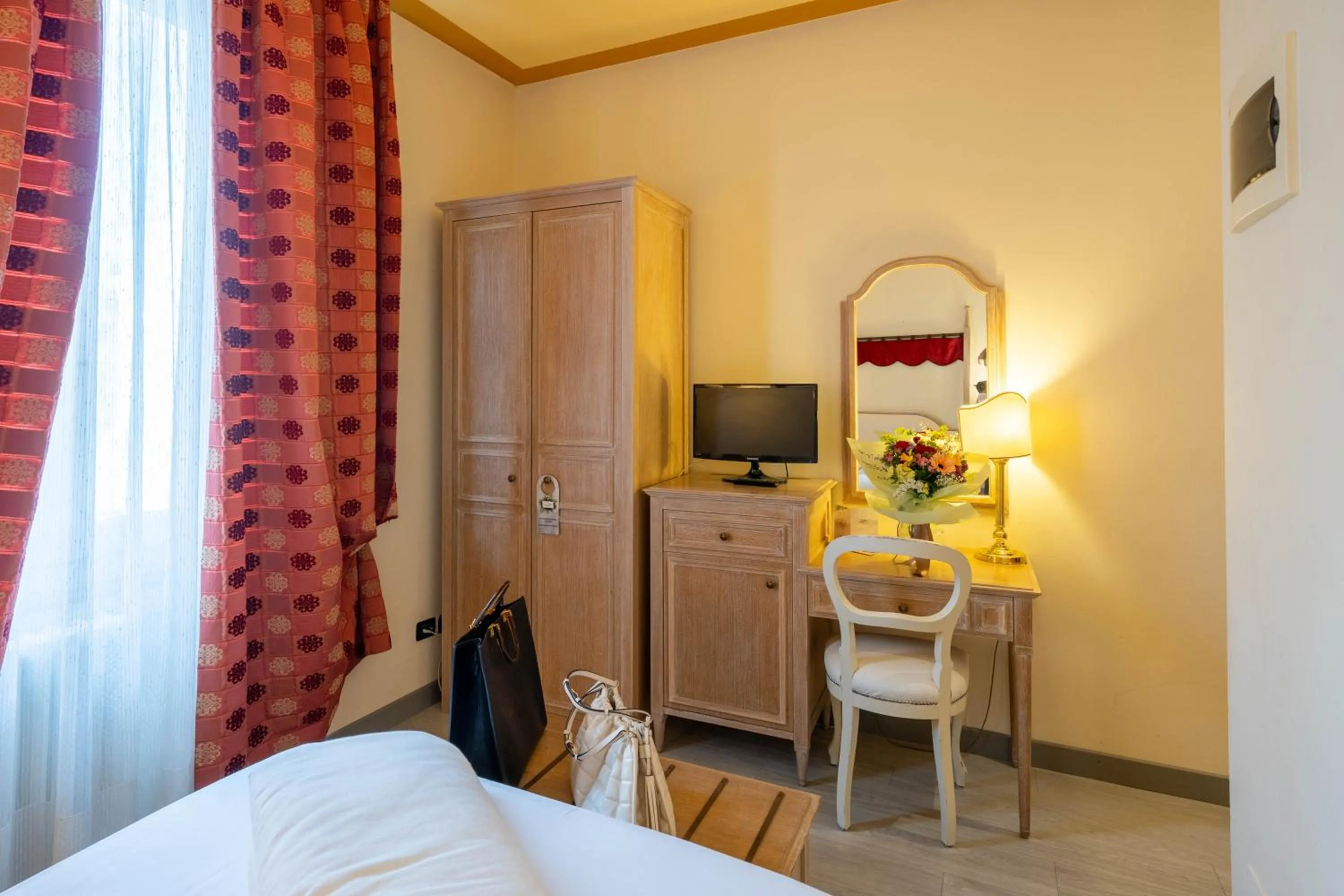 Bed in Hotel Manzoni Wellness&Spa