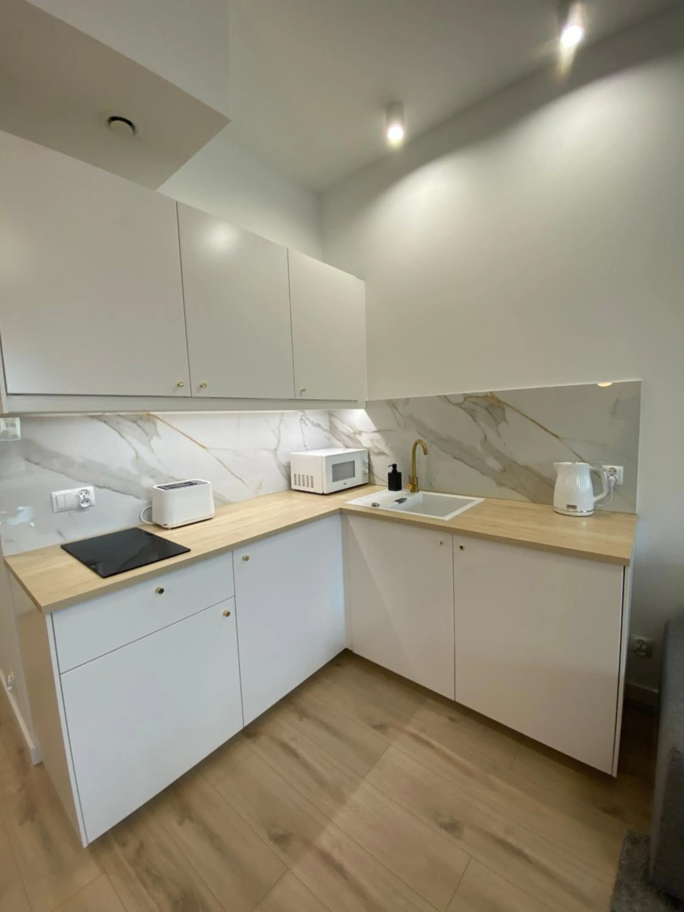 Kitchen or kitchenette in Apartamenty Hanza Tower Gold