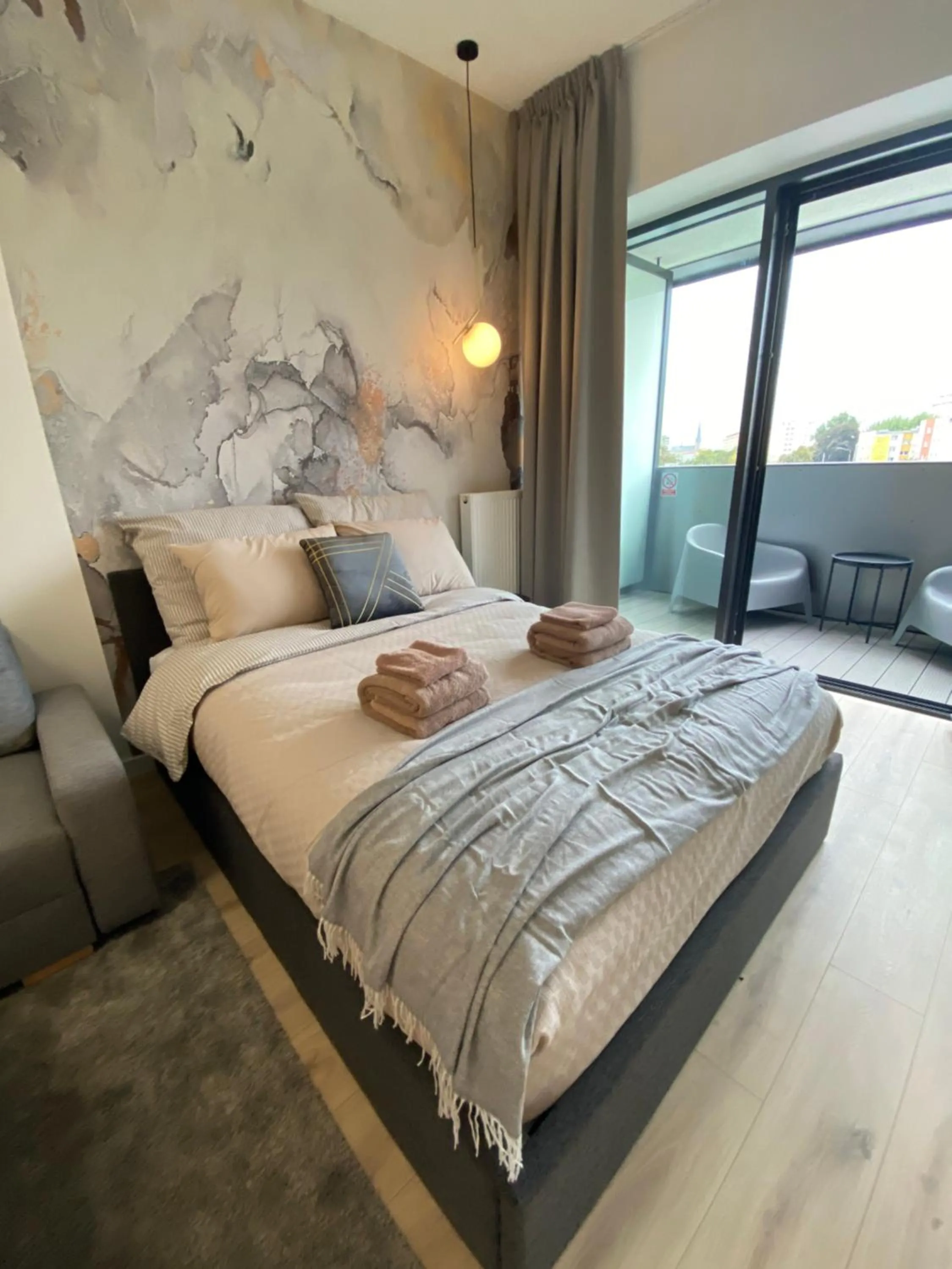 Bed in Apartamenty Hanza Tower Gold