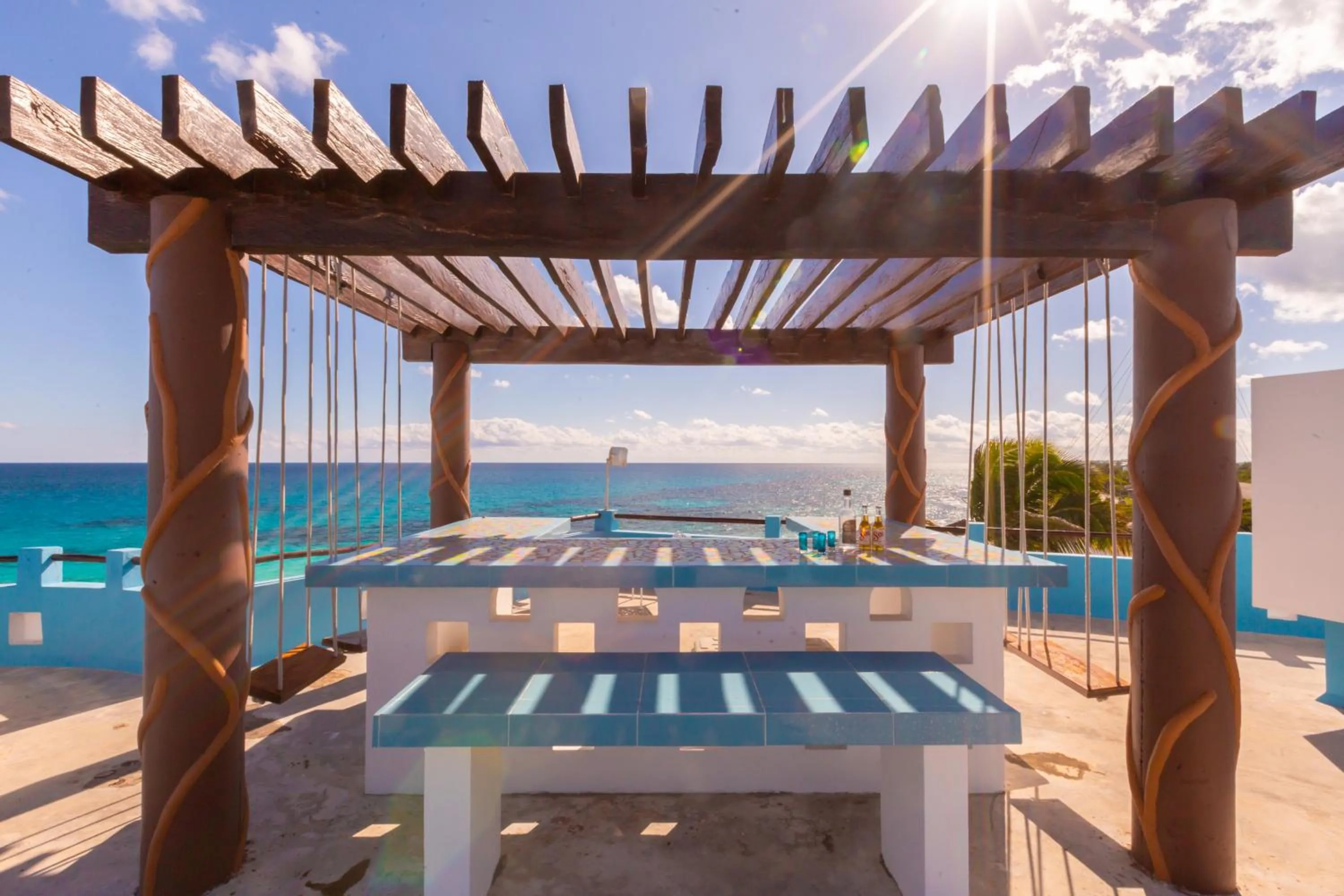Balcony/Terrace in Casa Cielo Studio 1 with Tropical Garden Patio