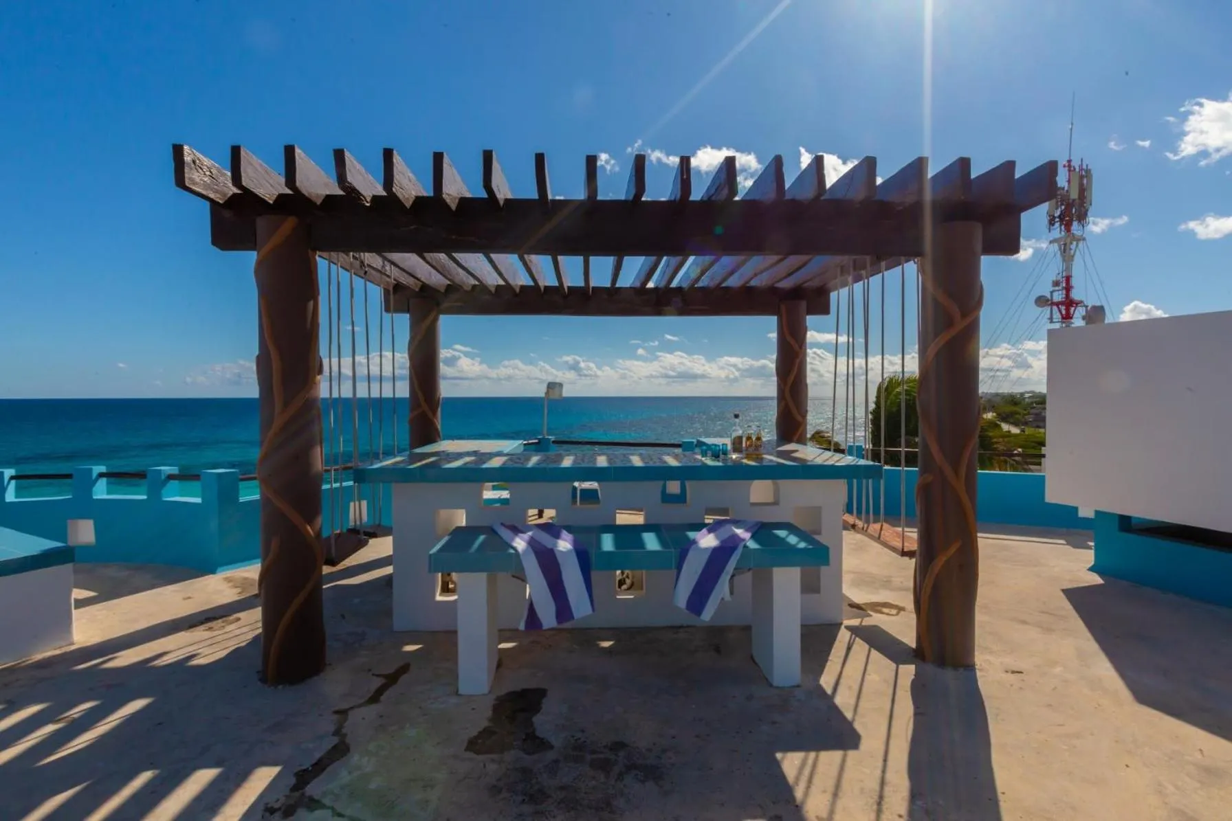 Balcony/Terrace in Casa Cielo Studio 1 with Tropical Garden Patio