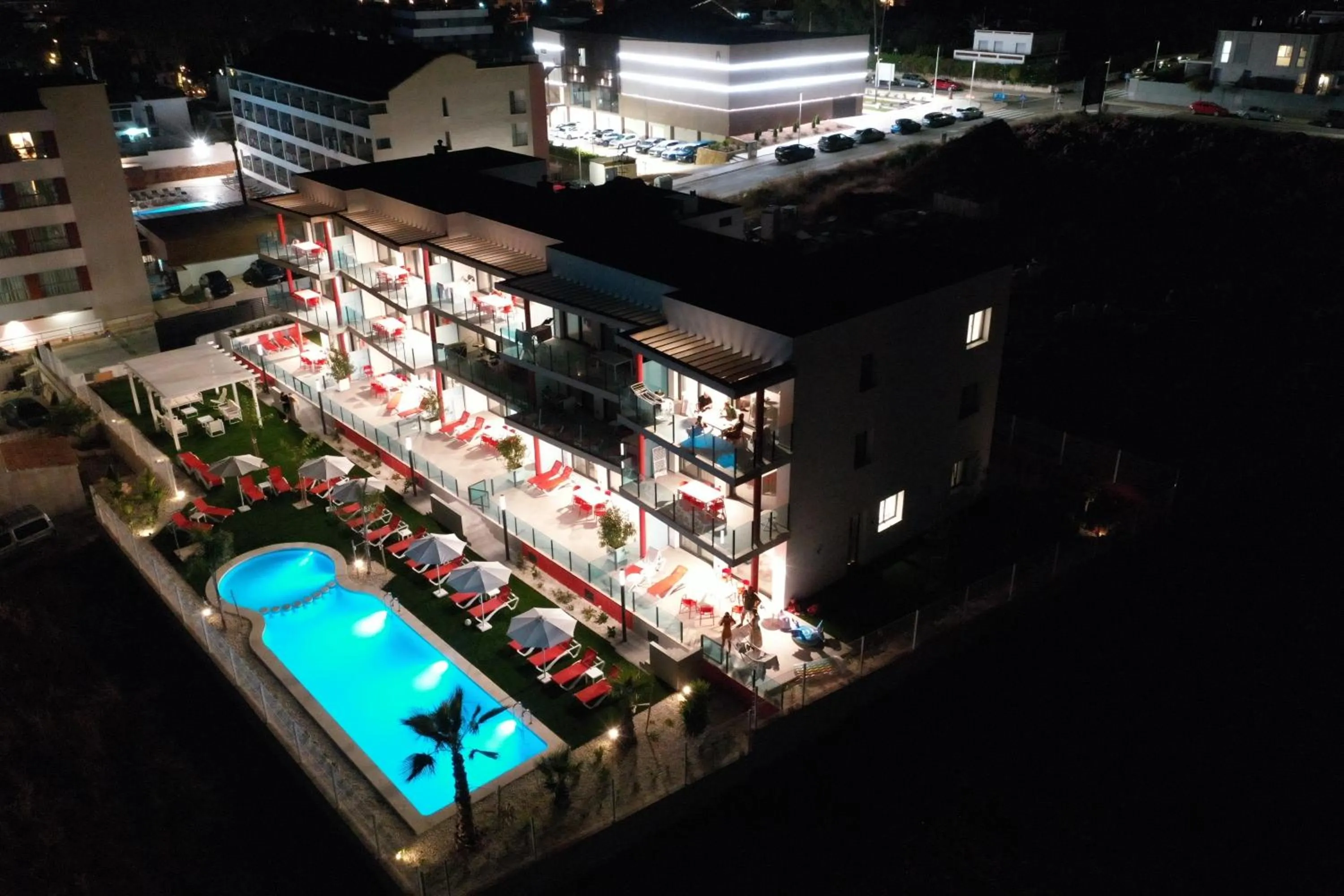 Bird's eye view in AZAHAR BEACH Red Apartments & Spa