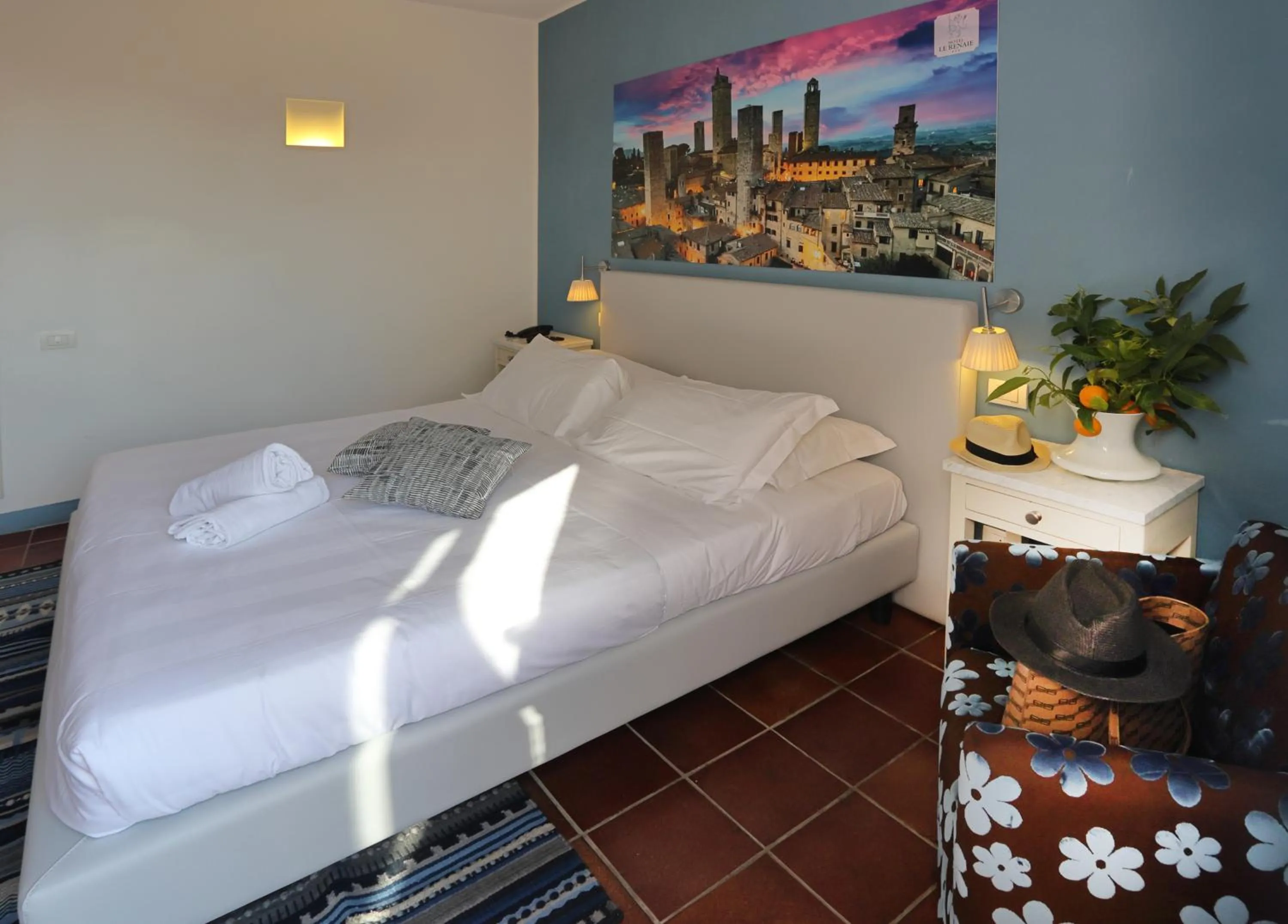 Bed in Hotel Le Renaie