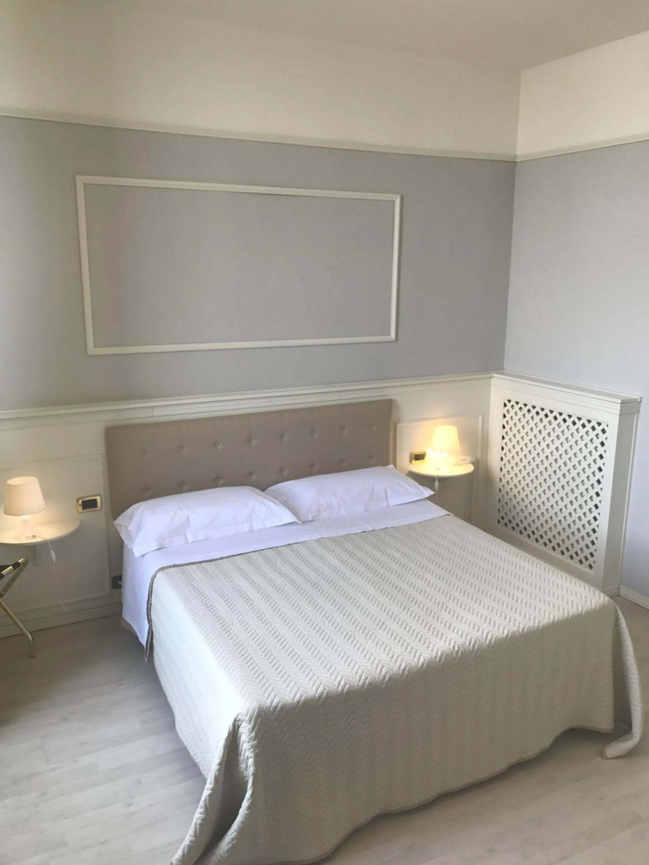 Shower, Bed in Hotel Ariston