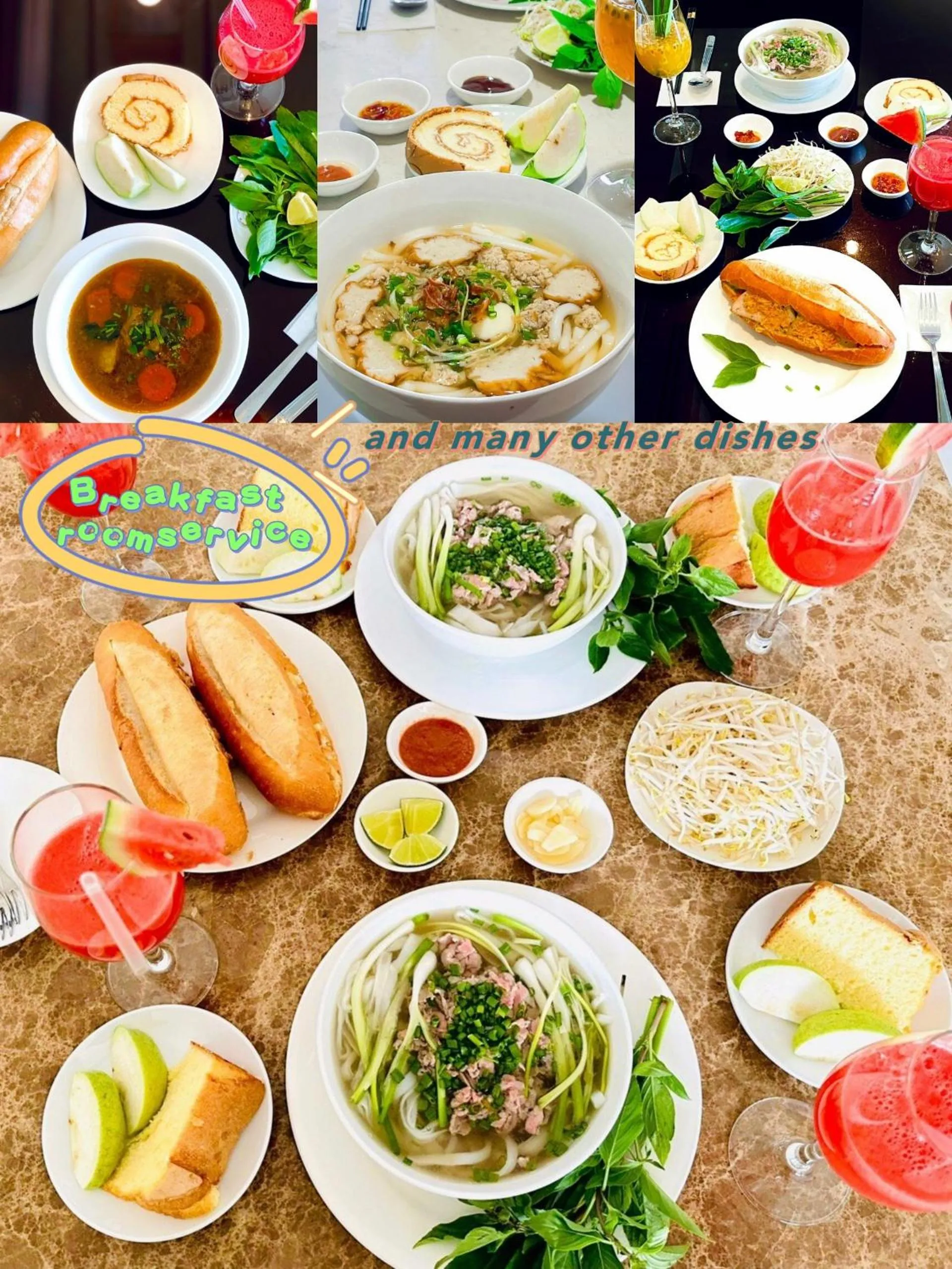 Food and drinks in The Sea Luxury Nha Trang Apartment