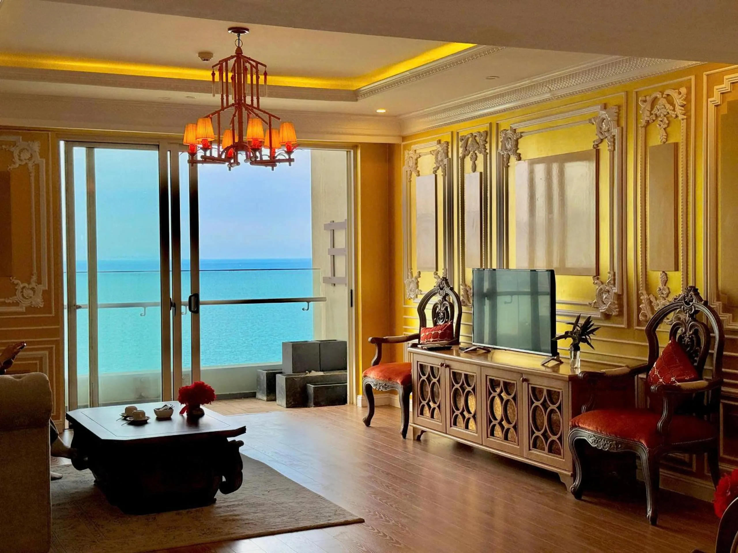 Living room in The Sea Luxury Nha Trang Apartment