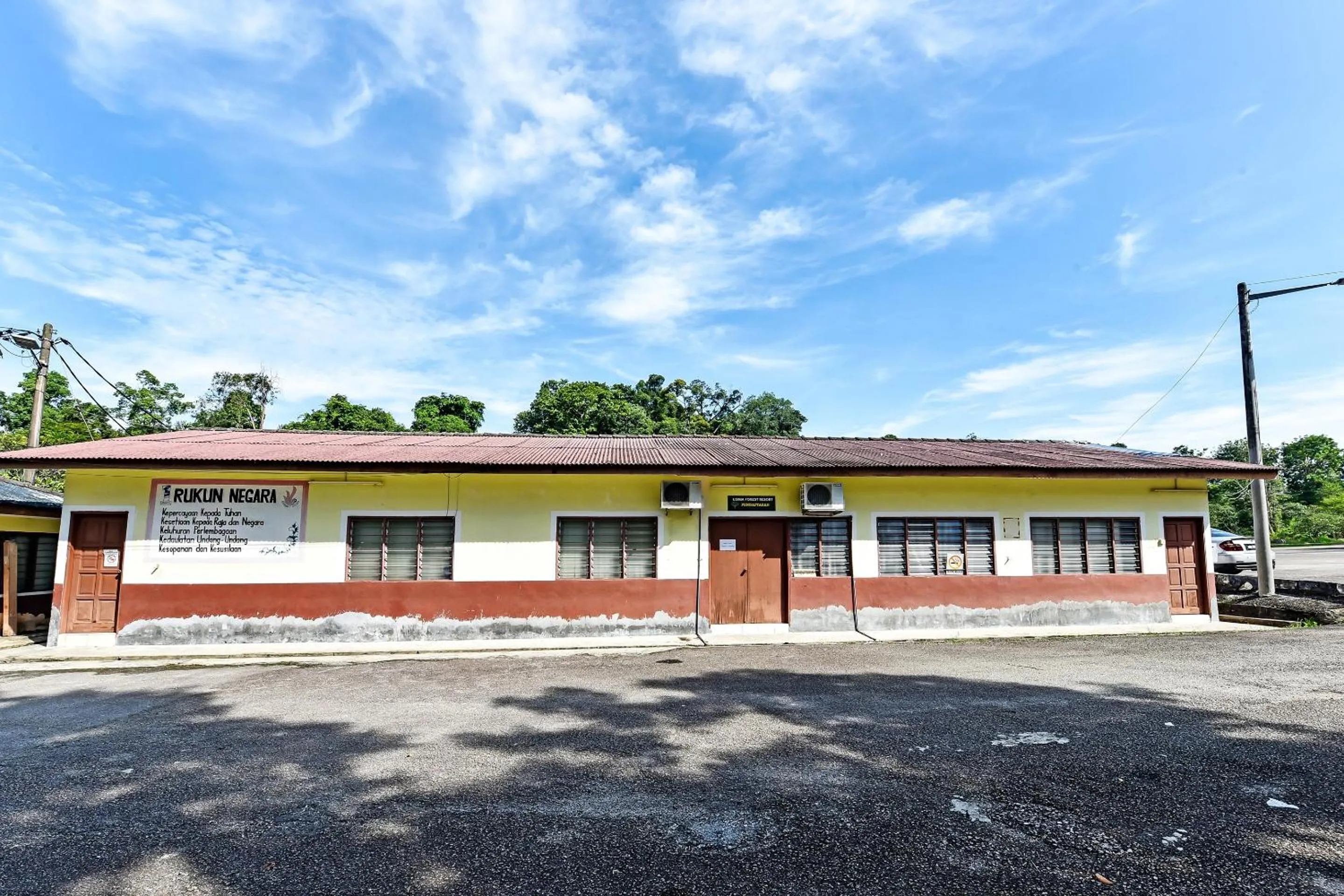 Facade/entrance in Hotel O Usima Forest Resort