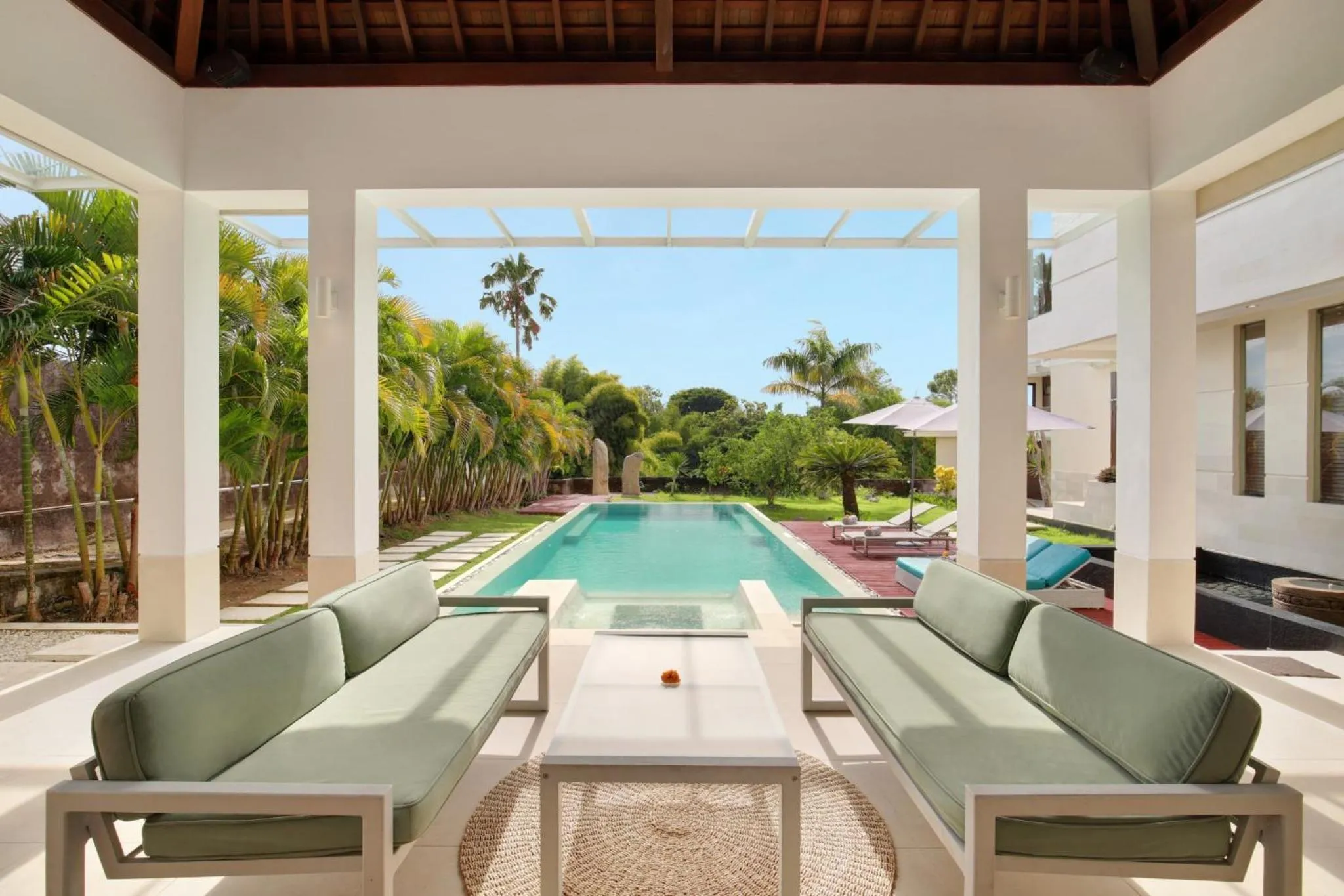 Living room in Nara Villa Canggu by Ini Vie Hospitality