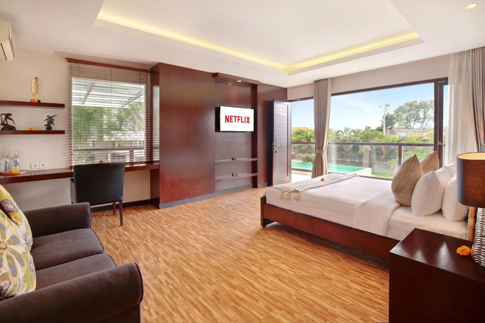 Bedroom, Bed in Nara Villa Canggu by Ini Vie Hospitality