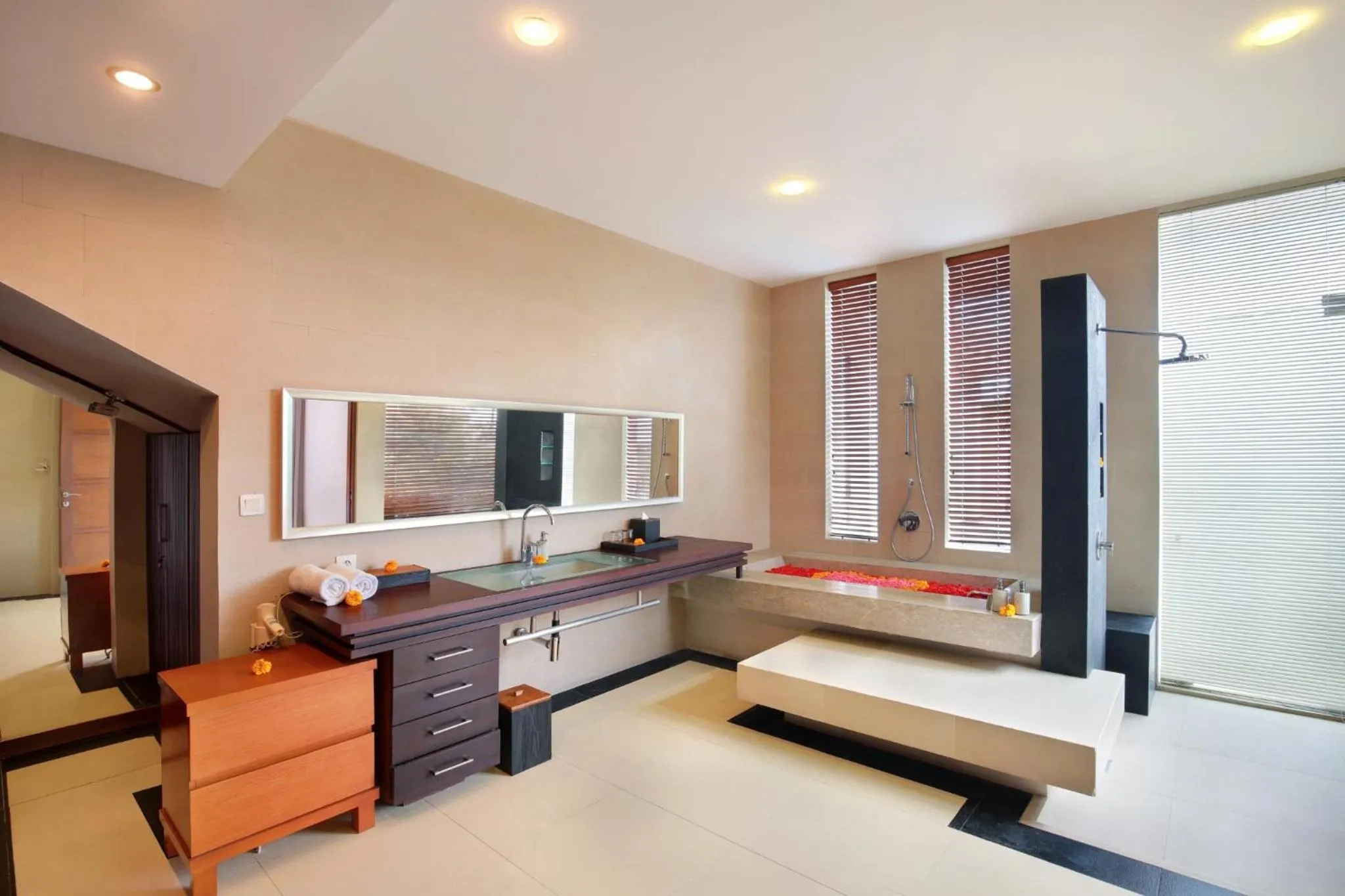 Bathroom, Bed in Nara Villa Canggu by Ini Vie Hospitality