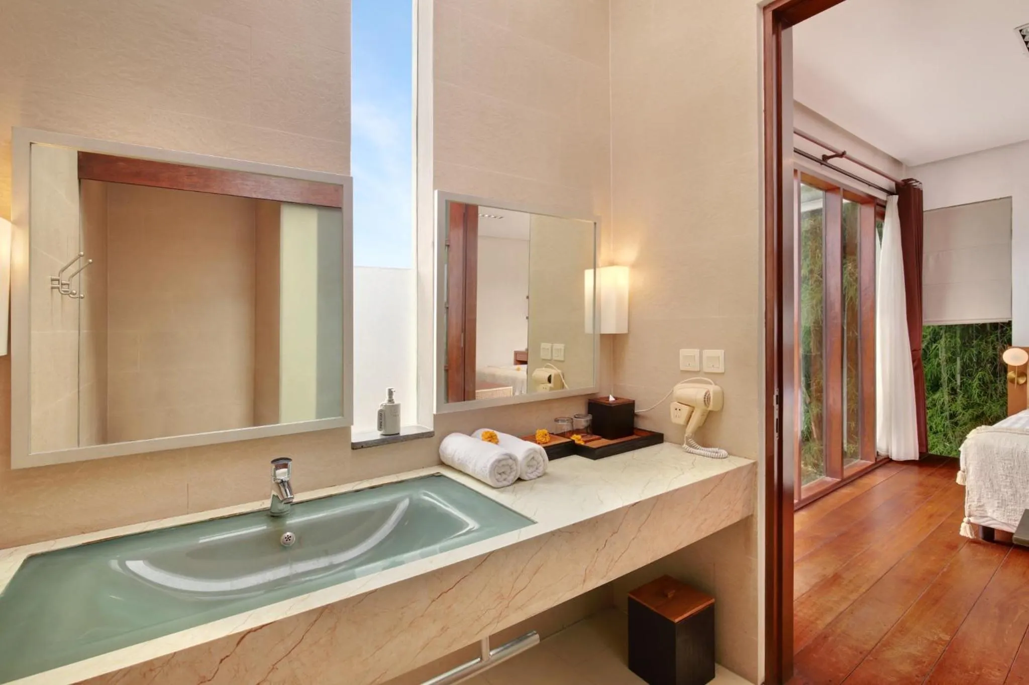 Bathroom, Bed in Nara Villa Canggu by Ini Vie Hospitality