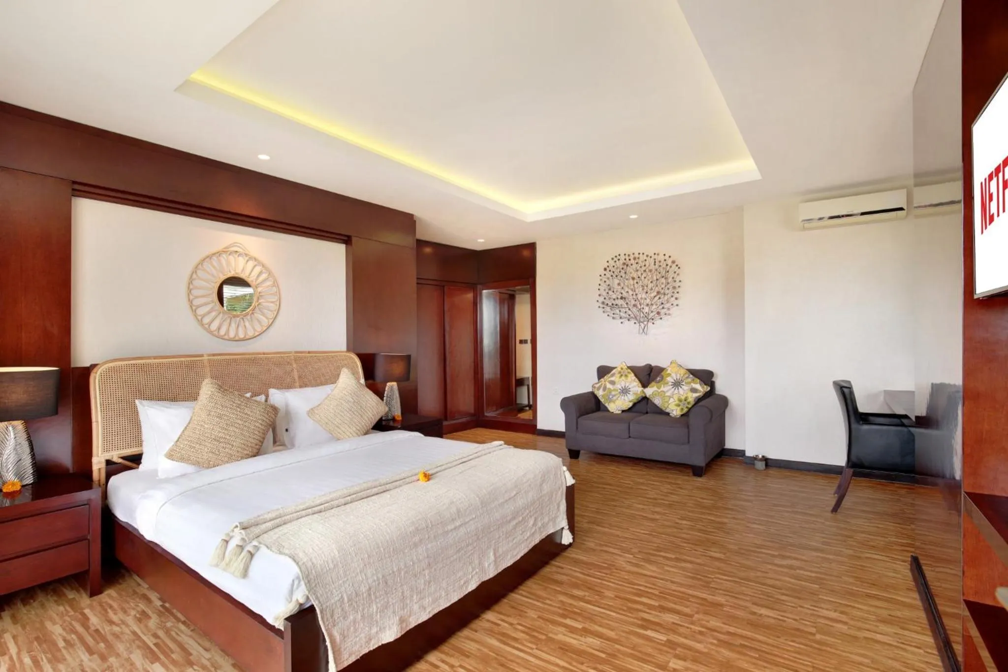 Bedroom, Bed in Nara Villa Canggu by Ini Vie Hospitality