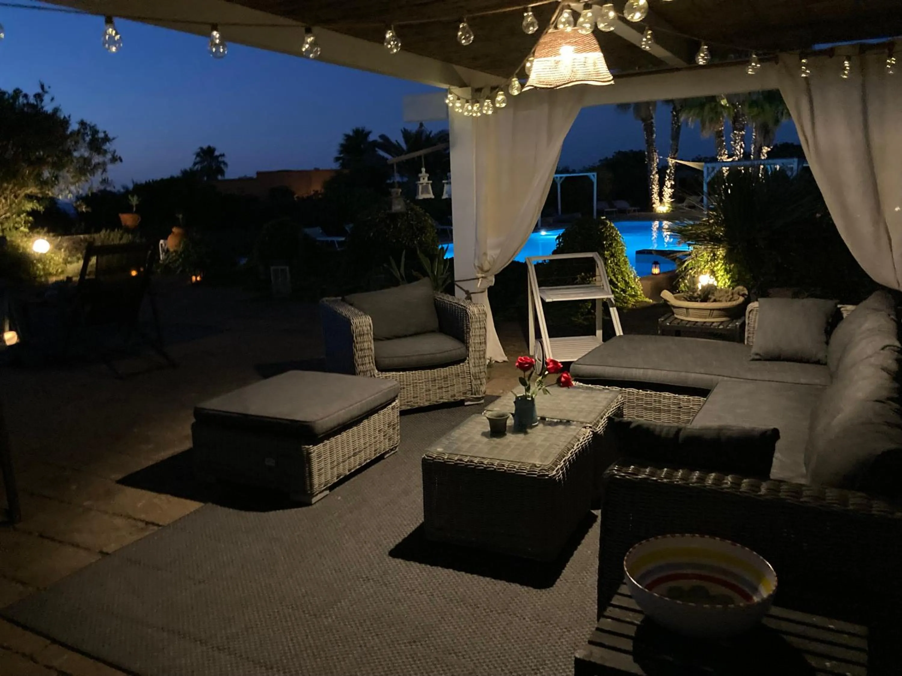 Patio in Le Lanterne Resort