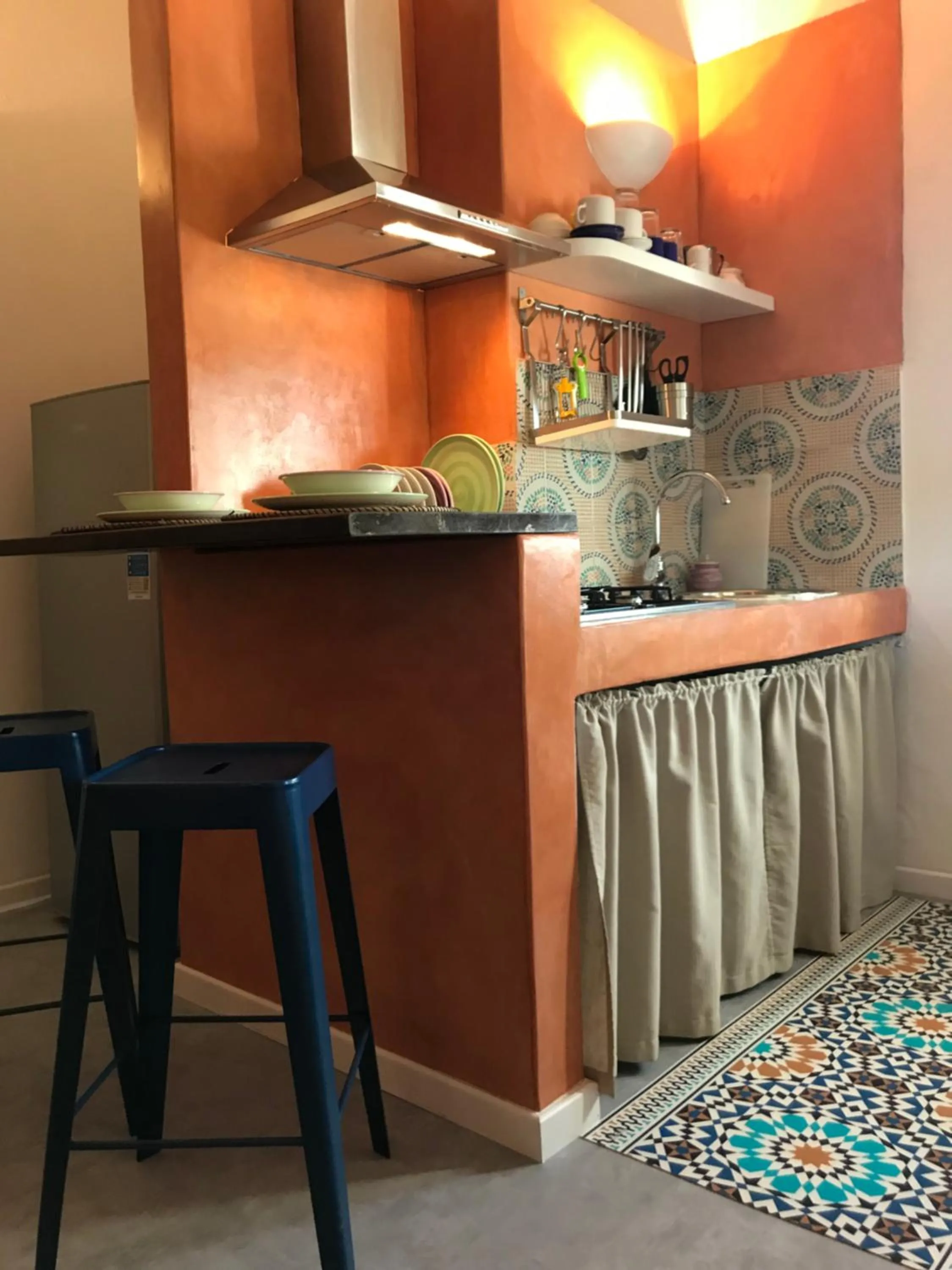 Kitchen or kitchenette in Le Lanterne Resort