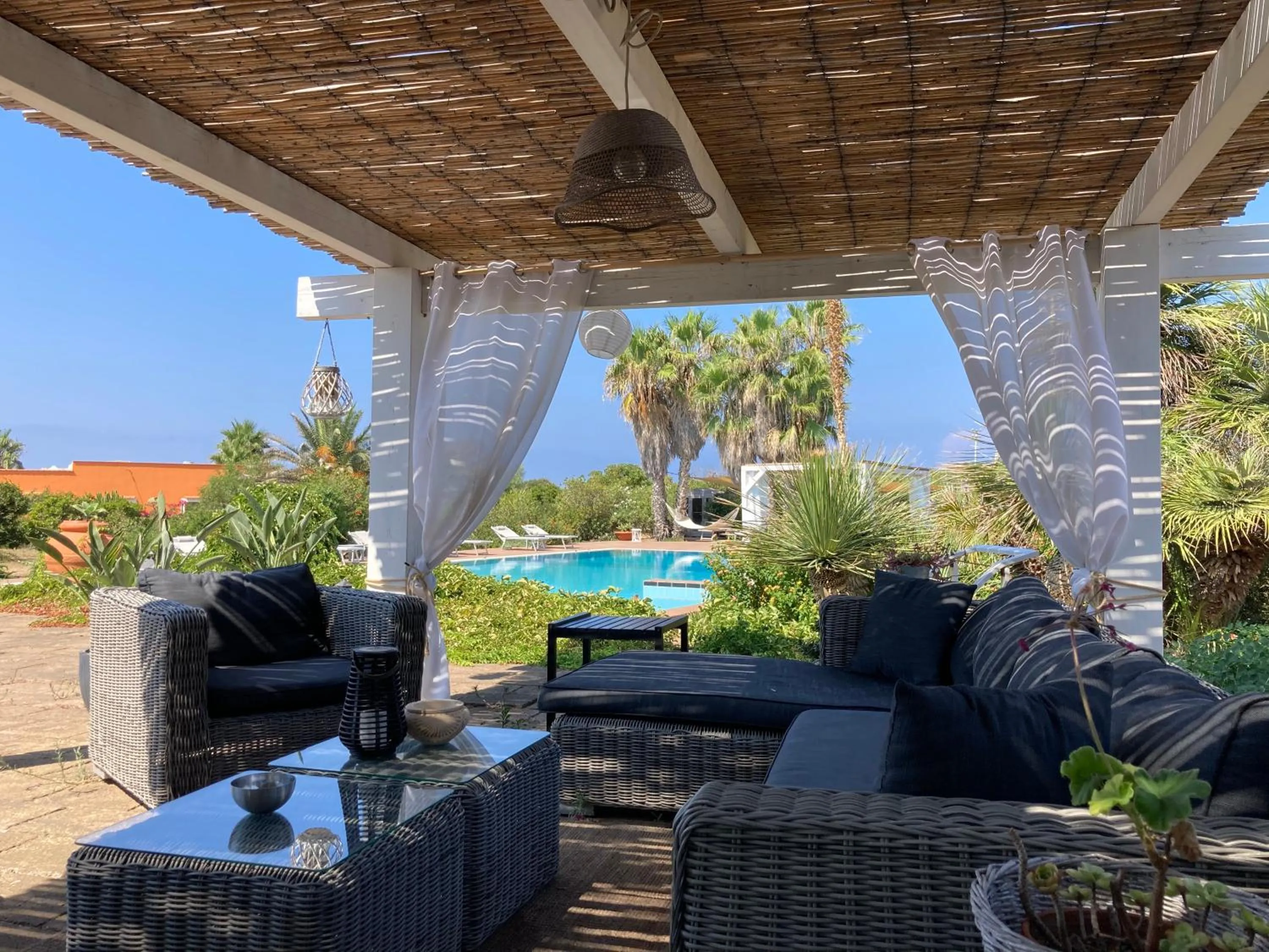 Patio in Le Lanterne Resort