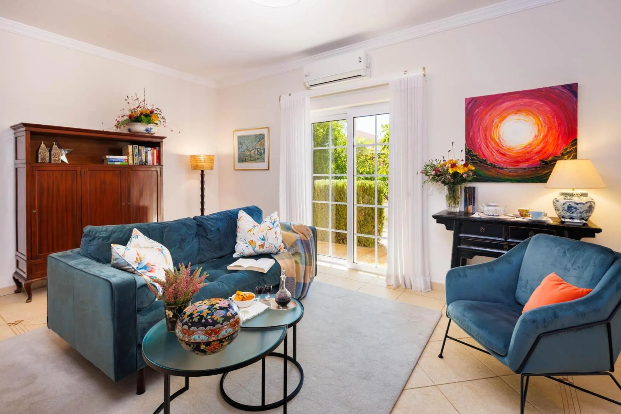 Living room in Villa Tranberg Suites