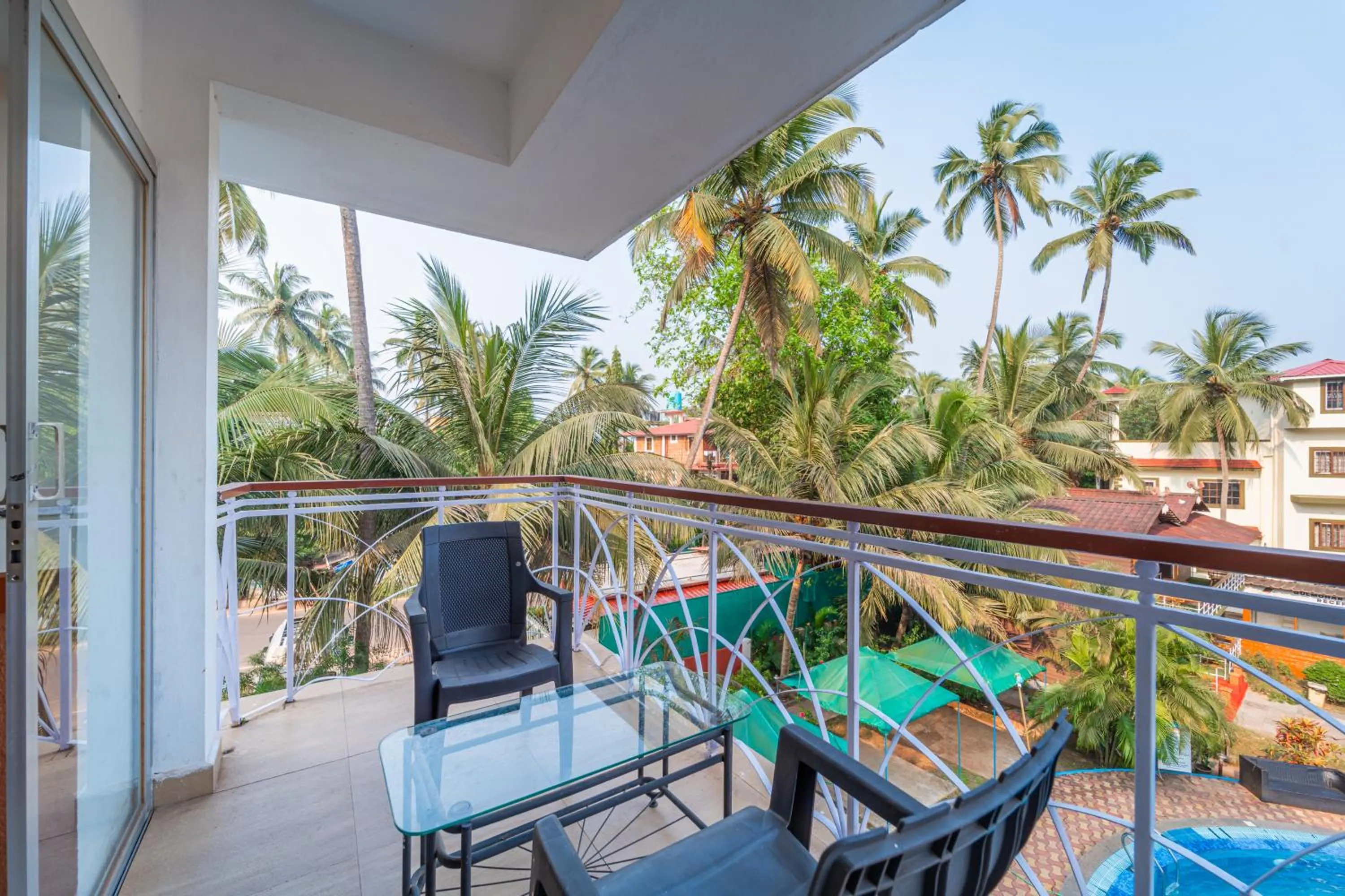 Balcony/Terrace in Treebo Gulmohar Beach Resort with Pool