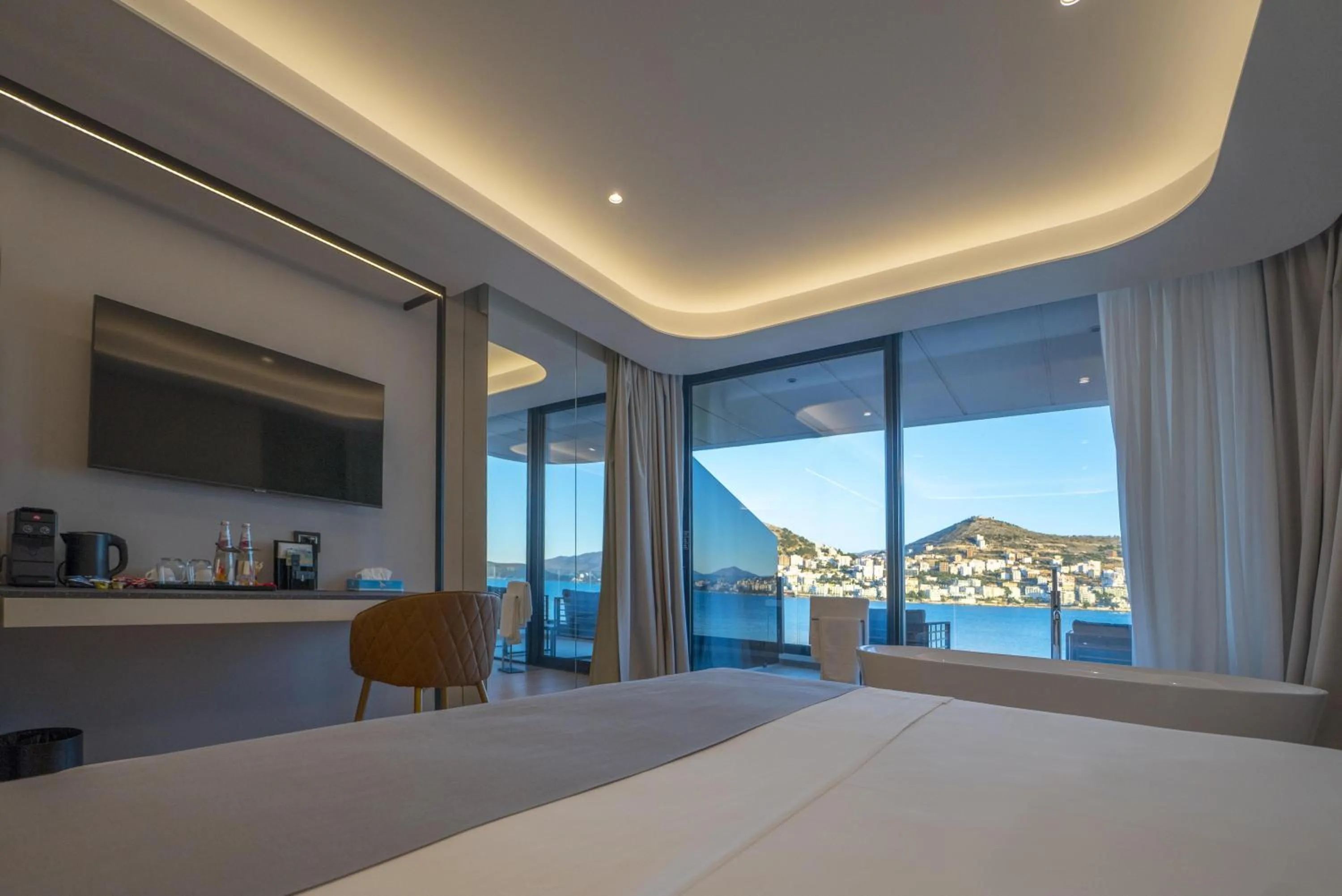 Bed in ALYACHT Premium Hotel