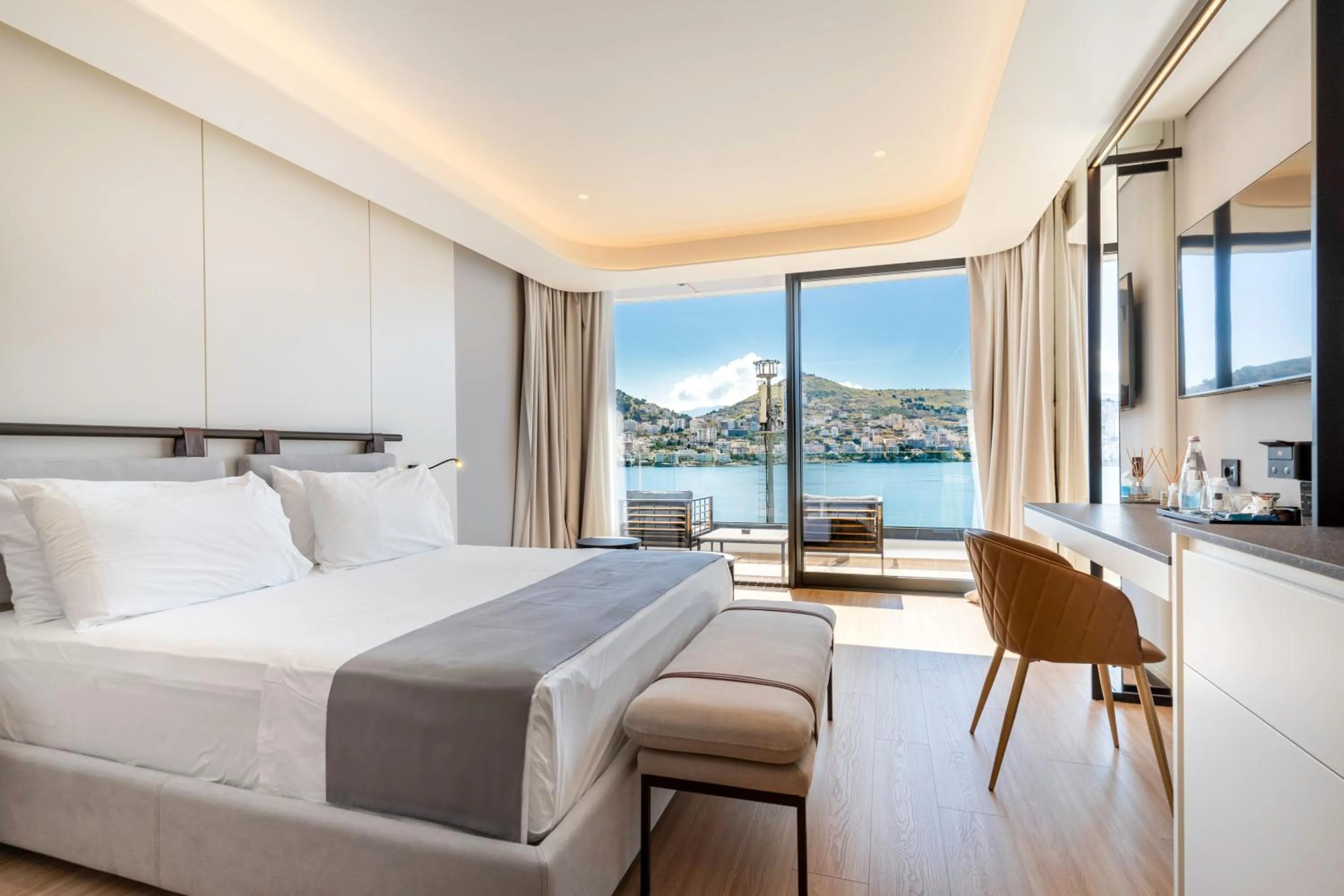 Bed in ALYACHT Premium Hotel