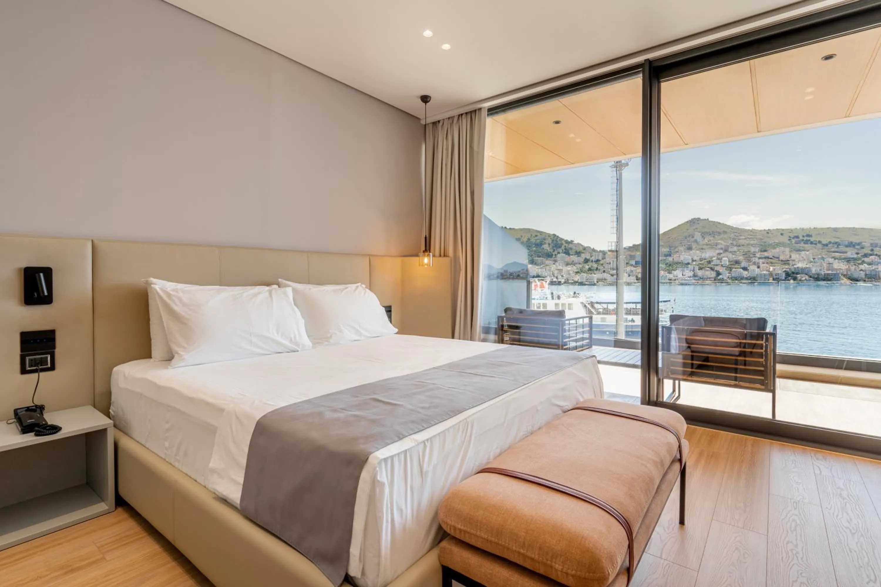 Bed in ALYACHT Premium Hotel