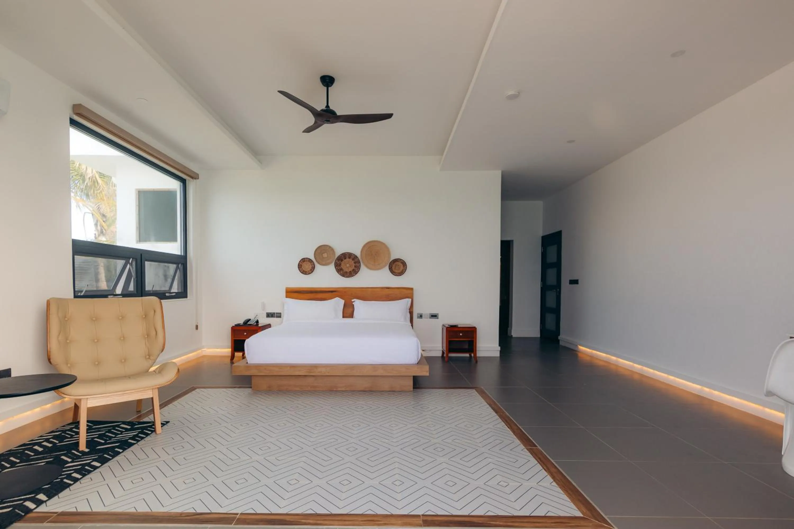 Bed in Safira Blu Luxury Resort & Villas