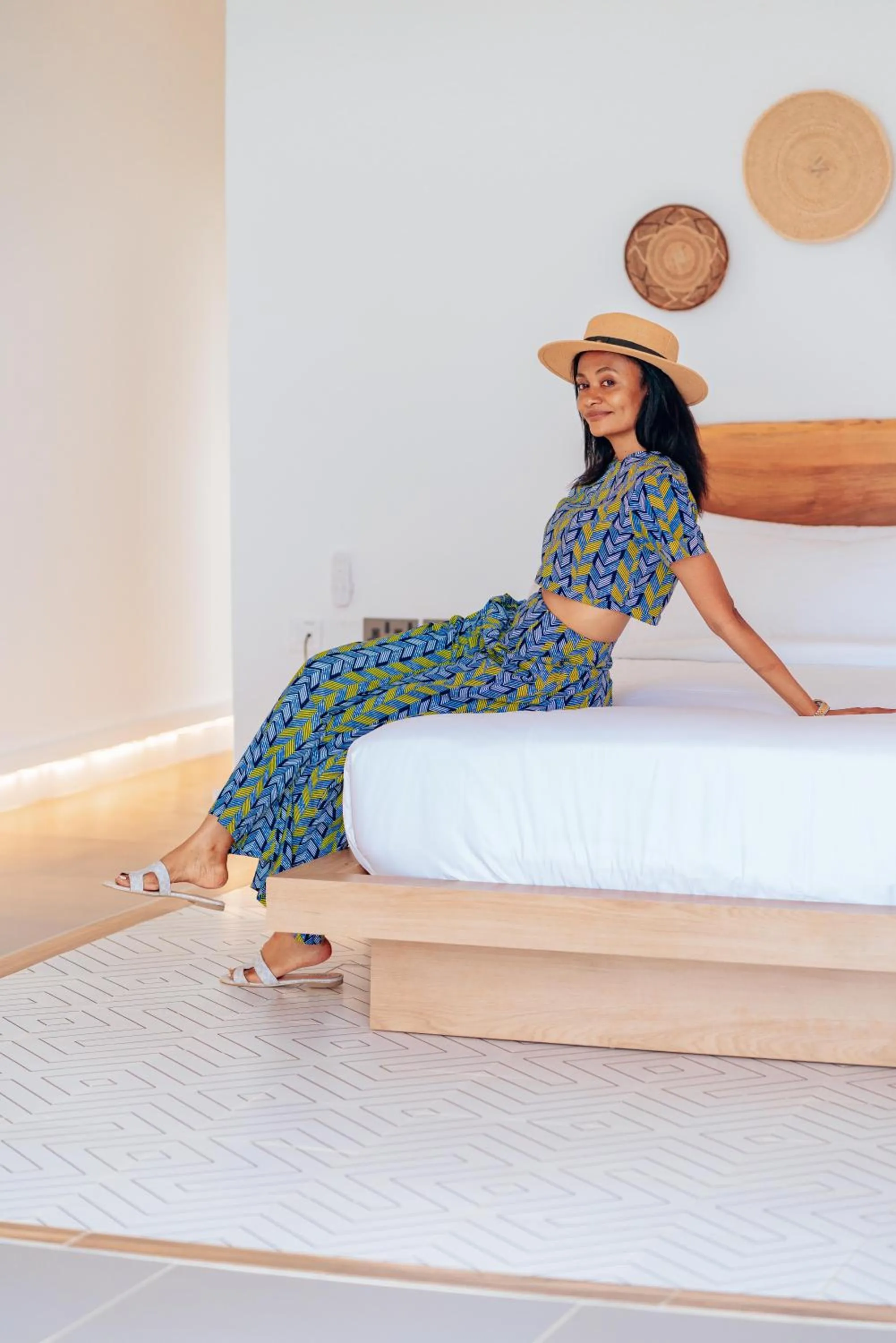 Bed in Safira Blu Luxury Resort & Villas