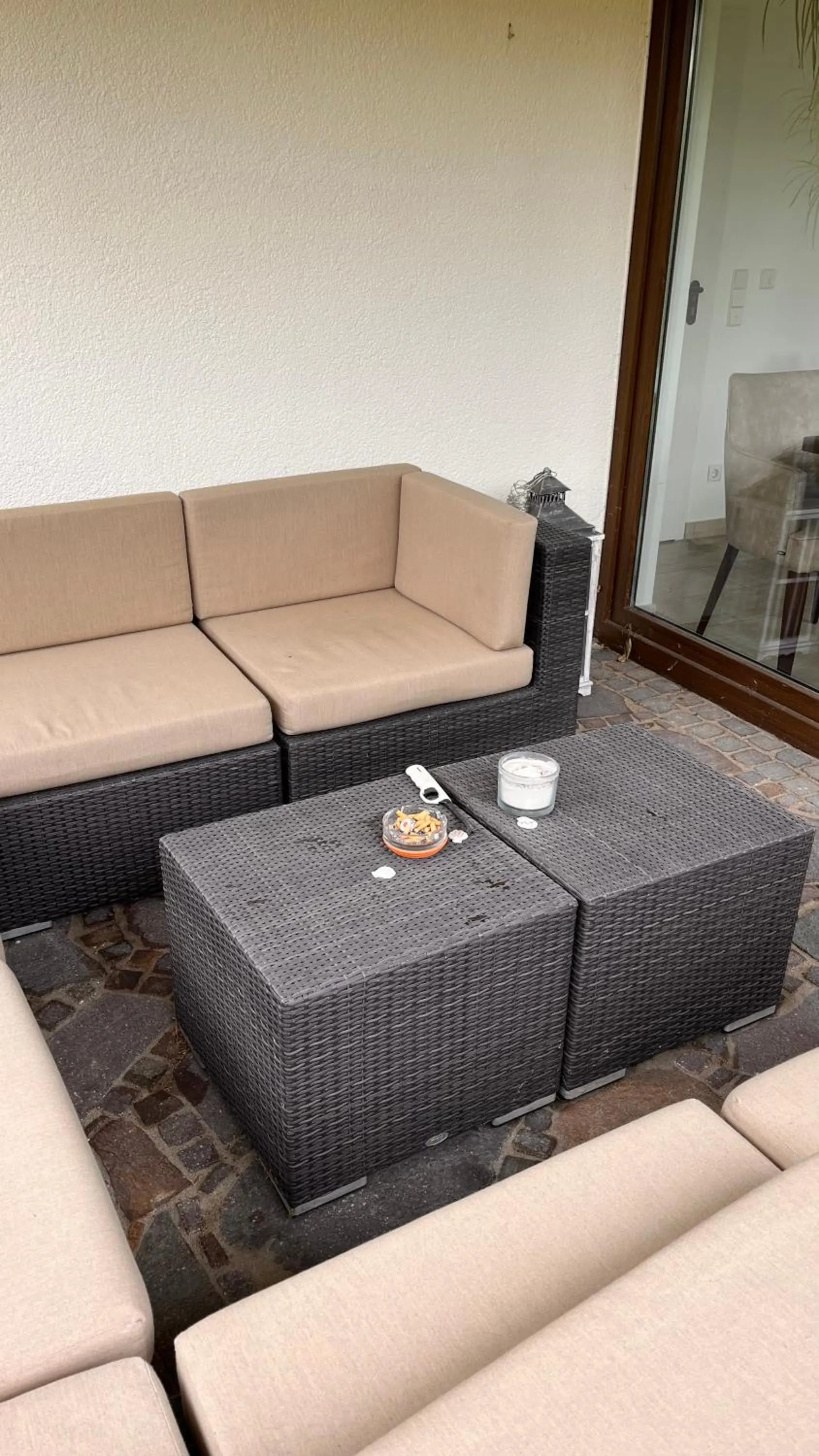 Balcony/Terrace in Gästehaus an der Oase