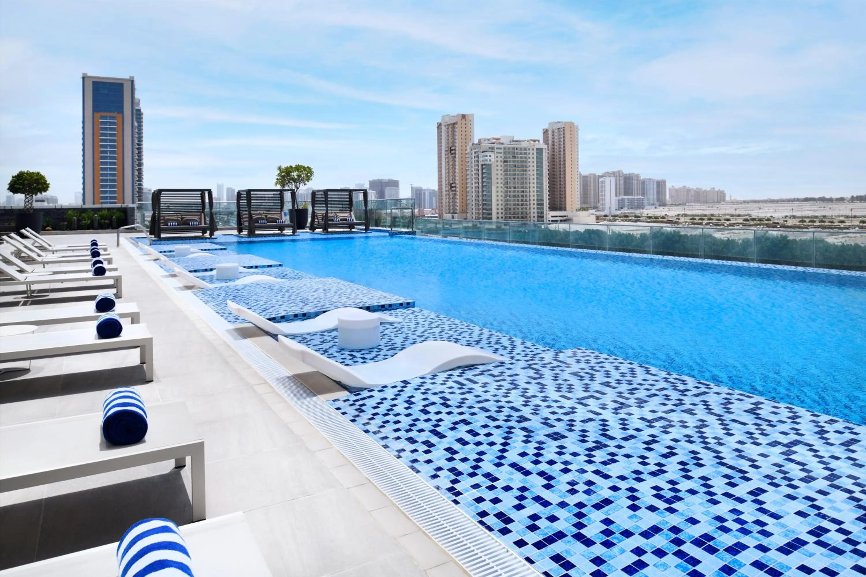 Swimming pool in Movenpick Jumeirah Village Triangle