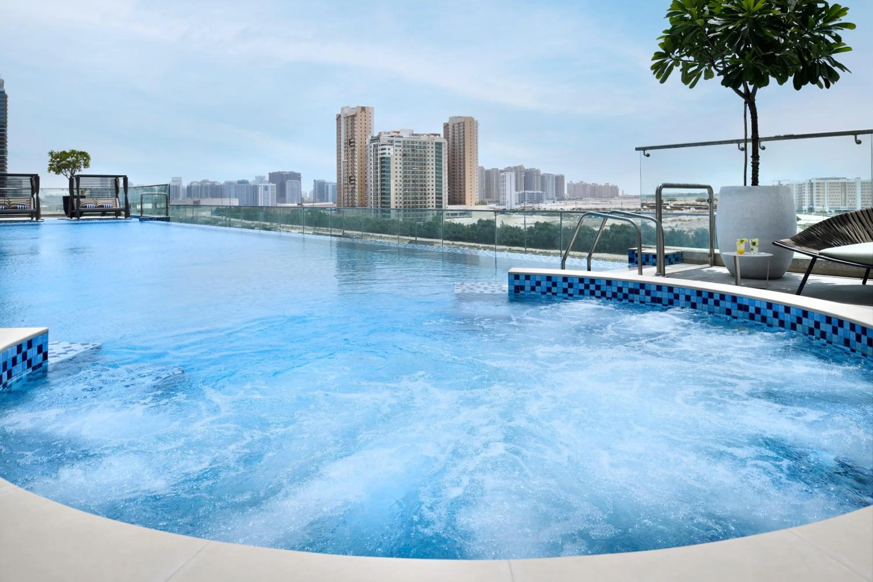 Swimming pool in Movenpick Jumeirah Village Triangle