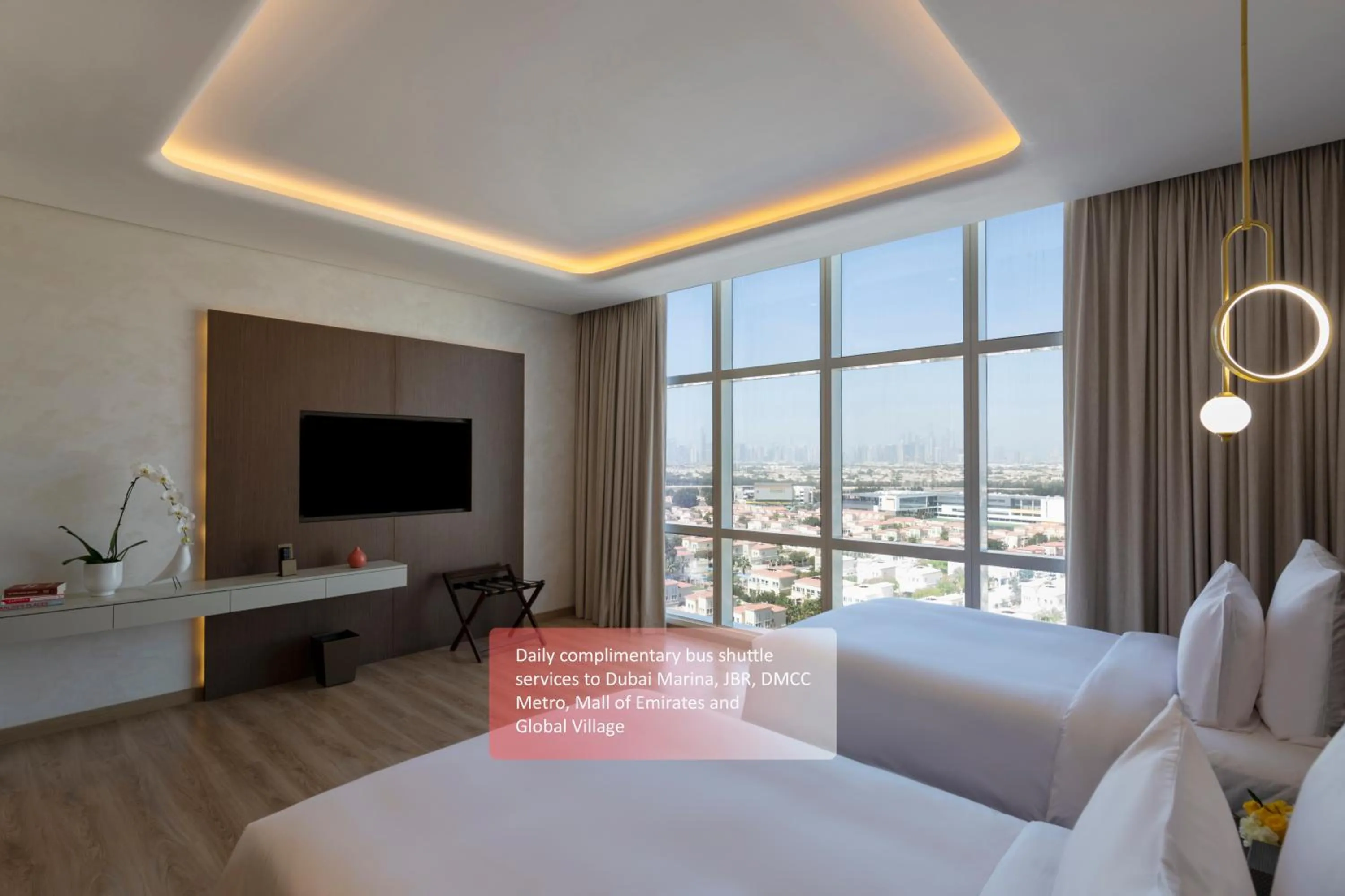 Bed in Movenpick Jumeirah Village Triangle