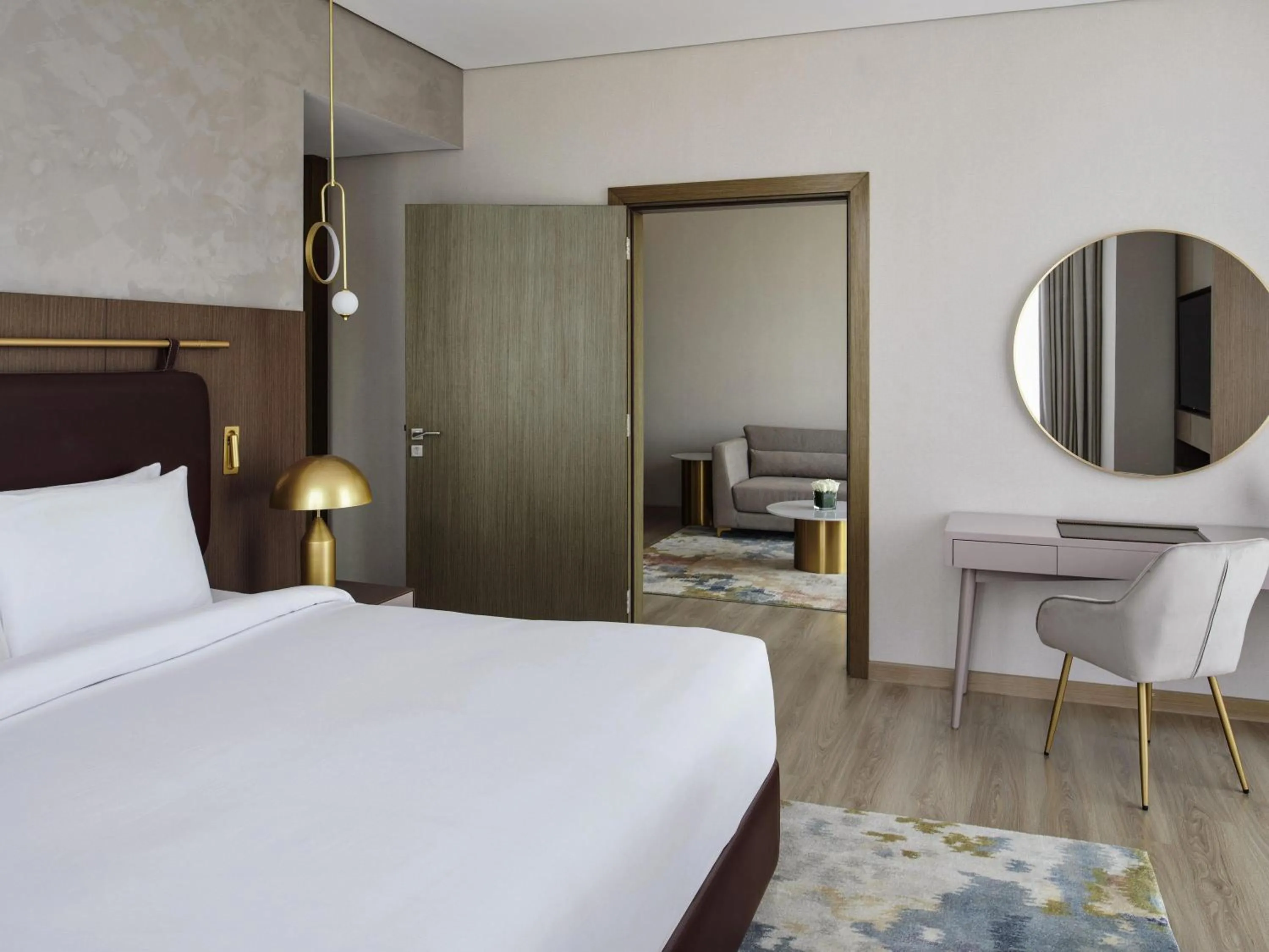 Bedroom, Bed in Movenpick Jumeirah Village Triangle