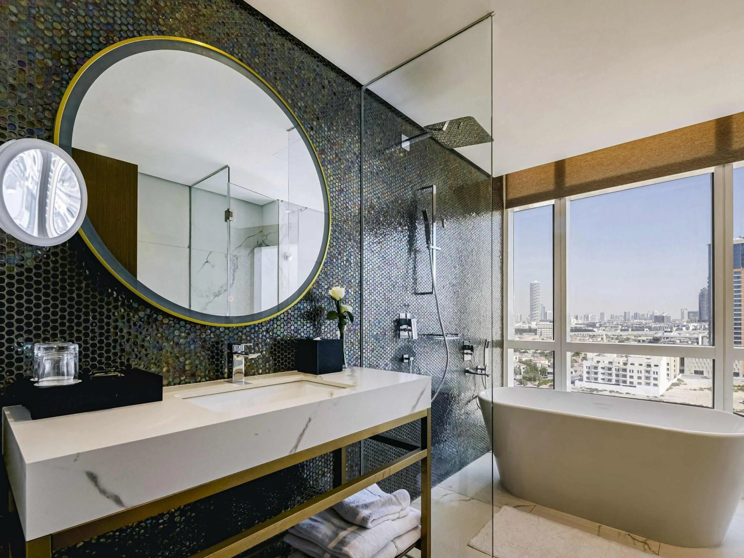 Bedroom in Movenpick Jumeirah Village Triangle