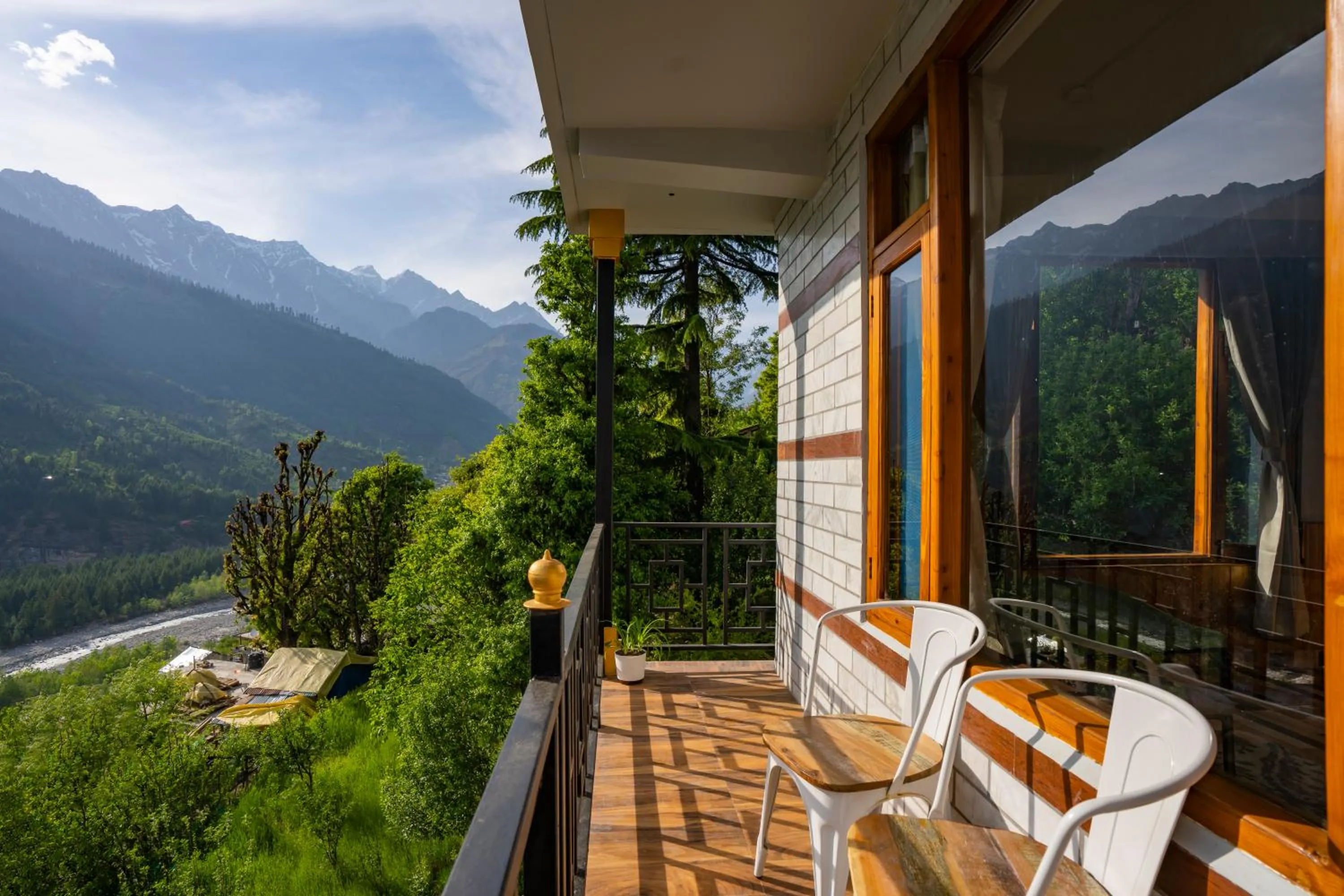 Balcony/Terrace in Zostel Manali, Vashisht