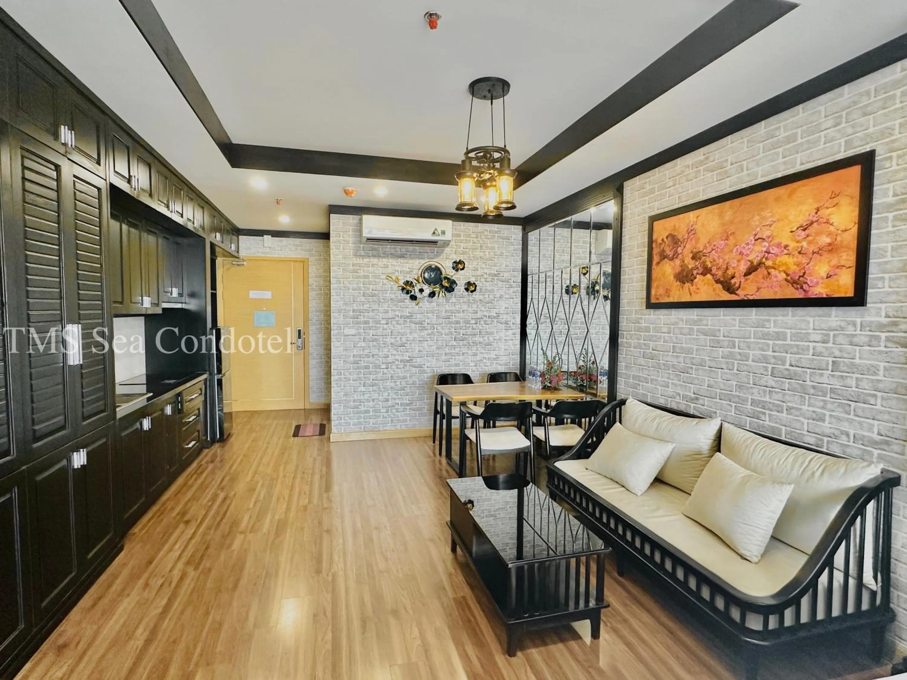Living room in TMS Sea Condotel View Biển