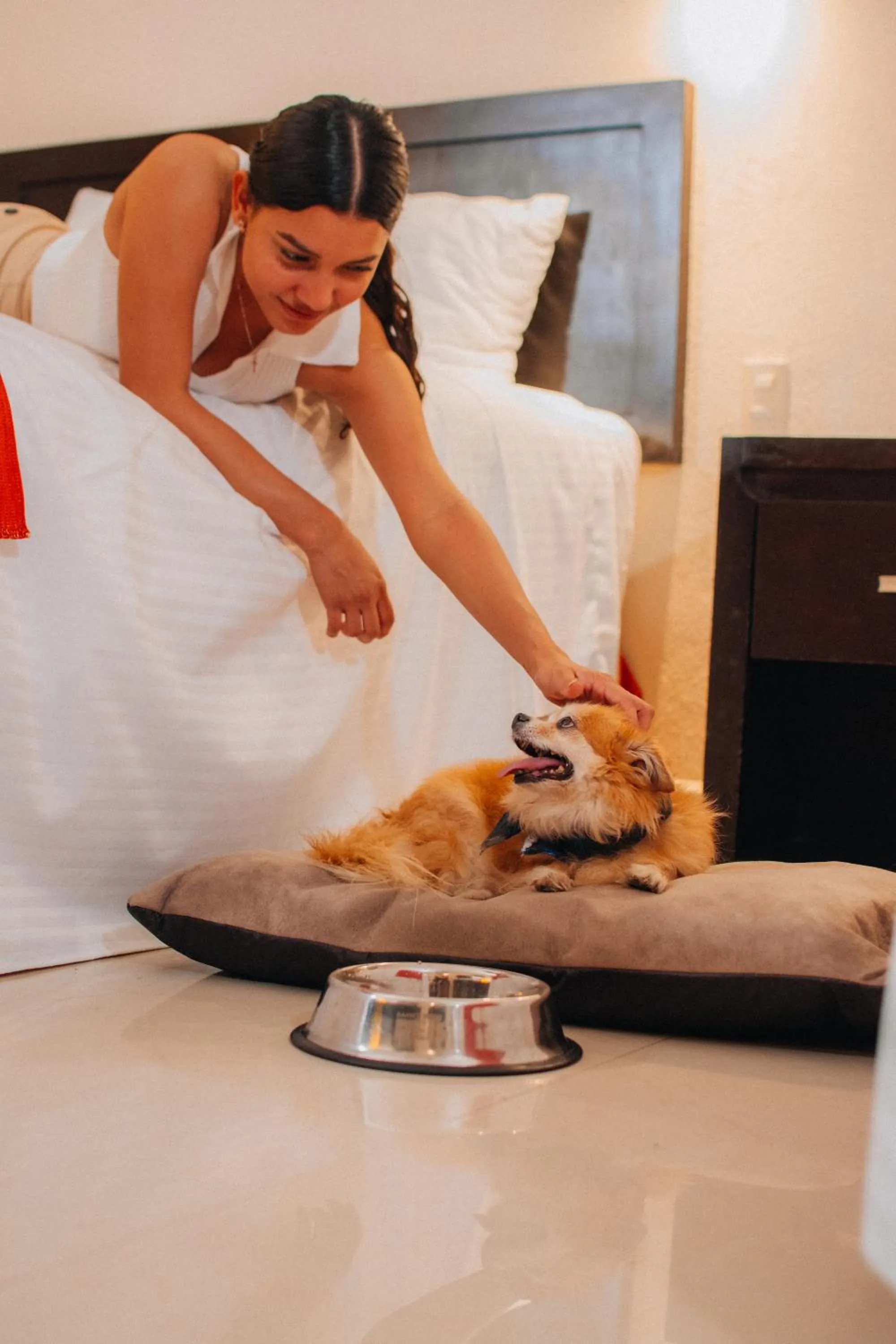 People, Bed in Eco City Hoteles