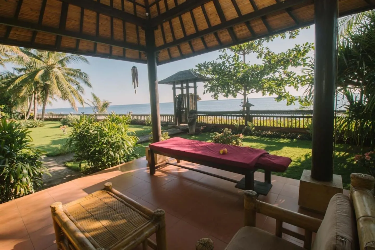 Patio in Bali North Beach B&B