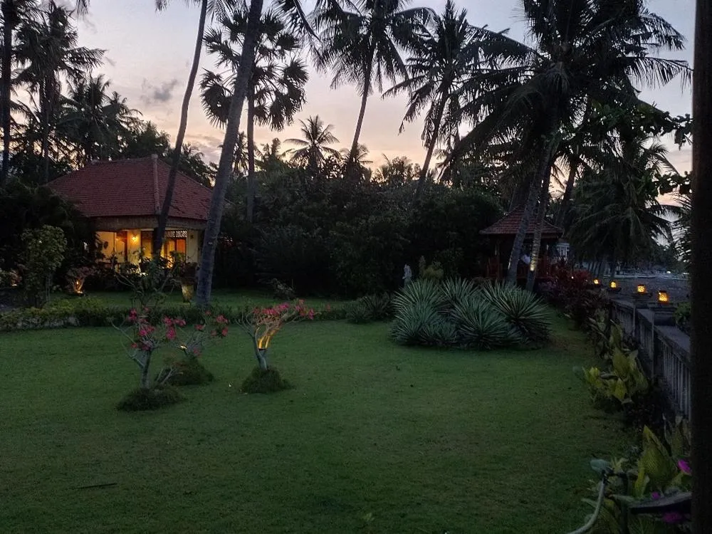 Garden view in Bali North Beach B&B