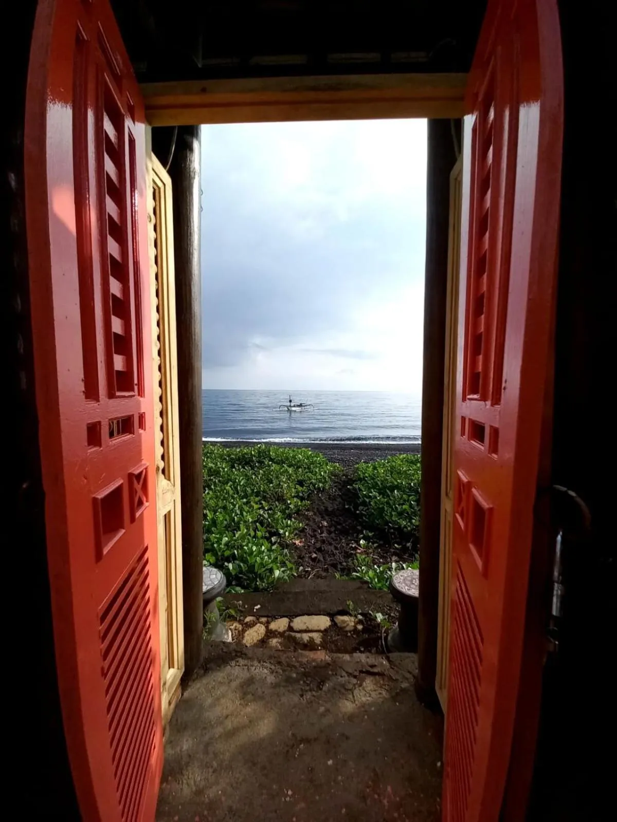 Sea view in Bali North Beach B&B