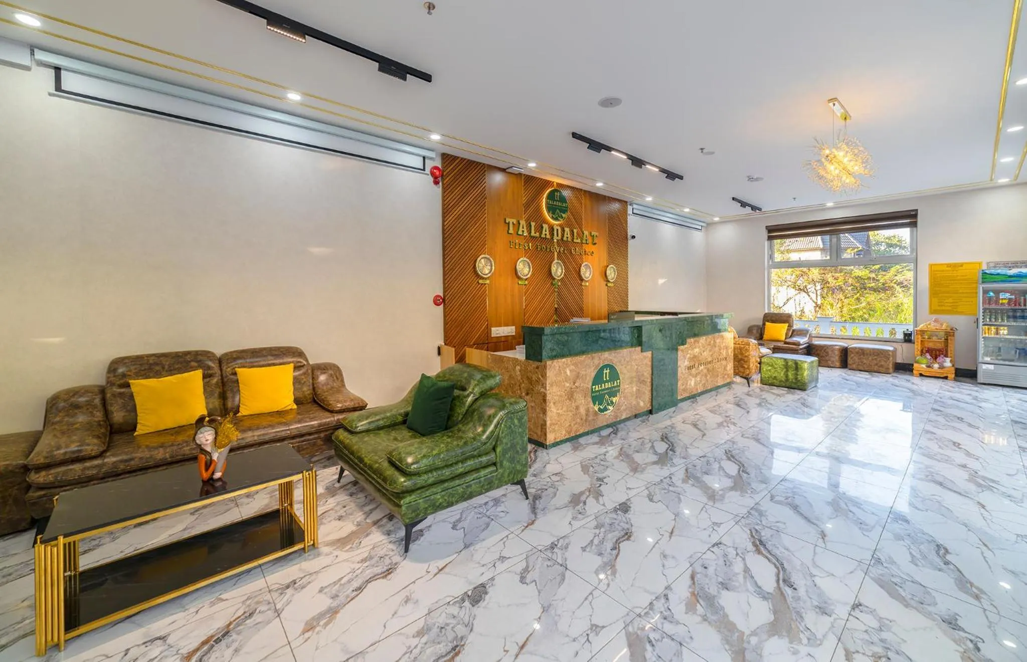 Living room in TALA Dalat Hotel