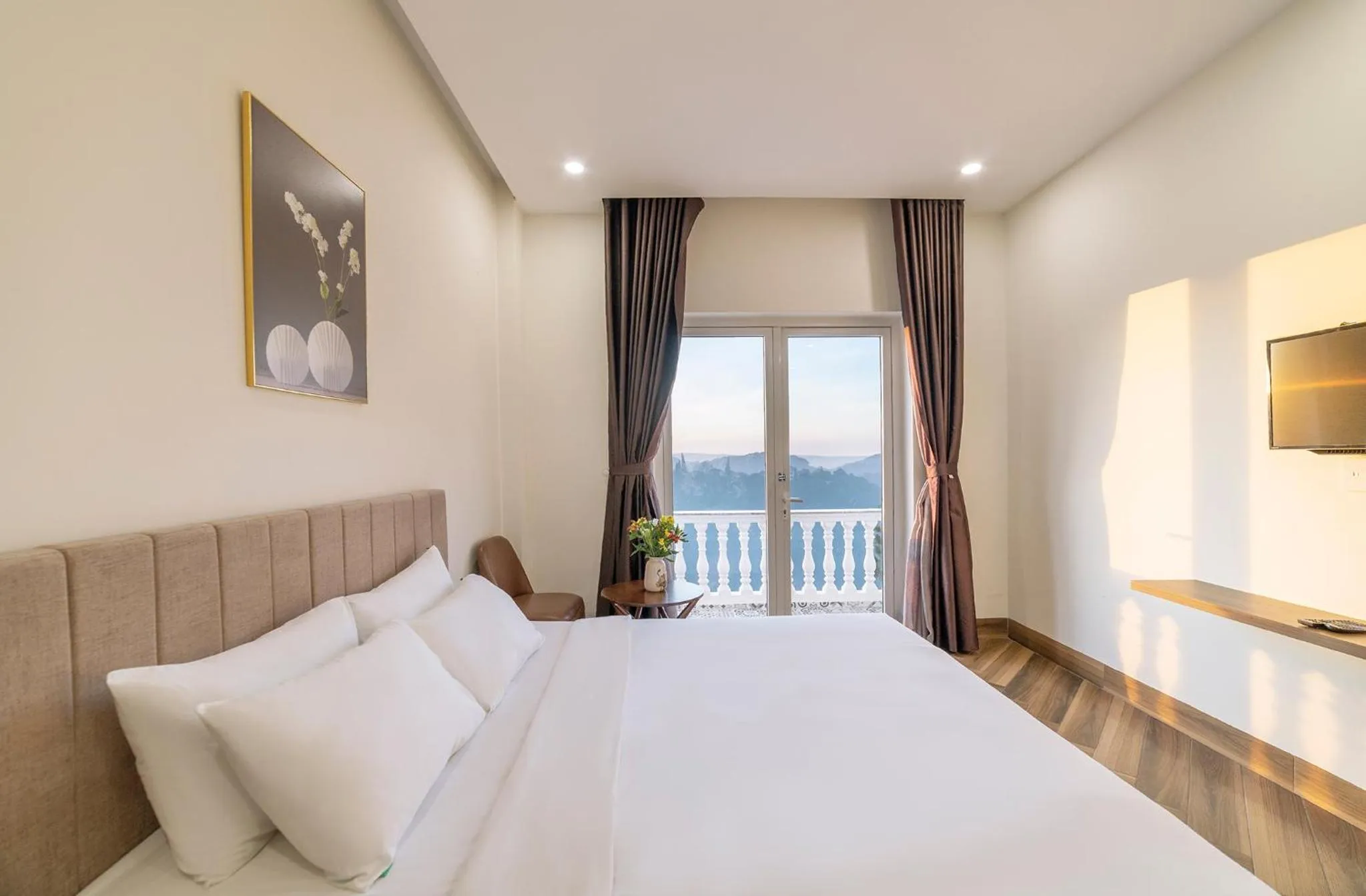 Bed in TALA Dalat Hotel