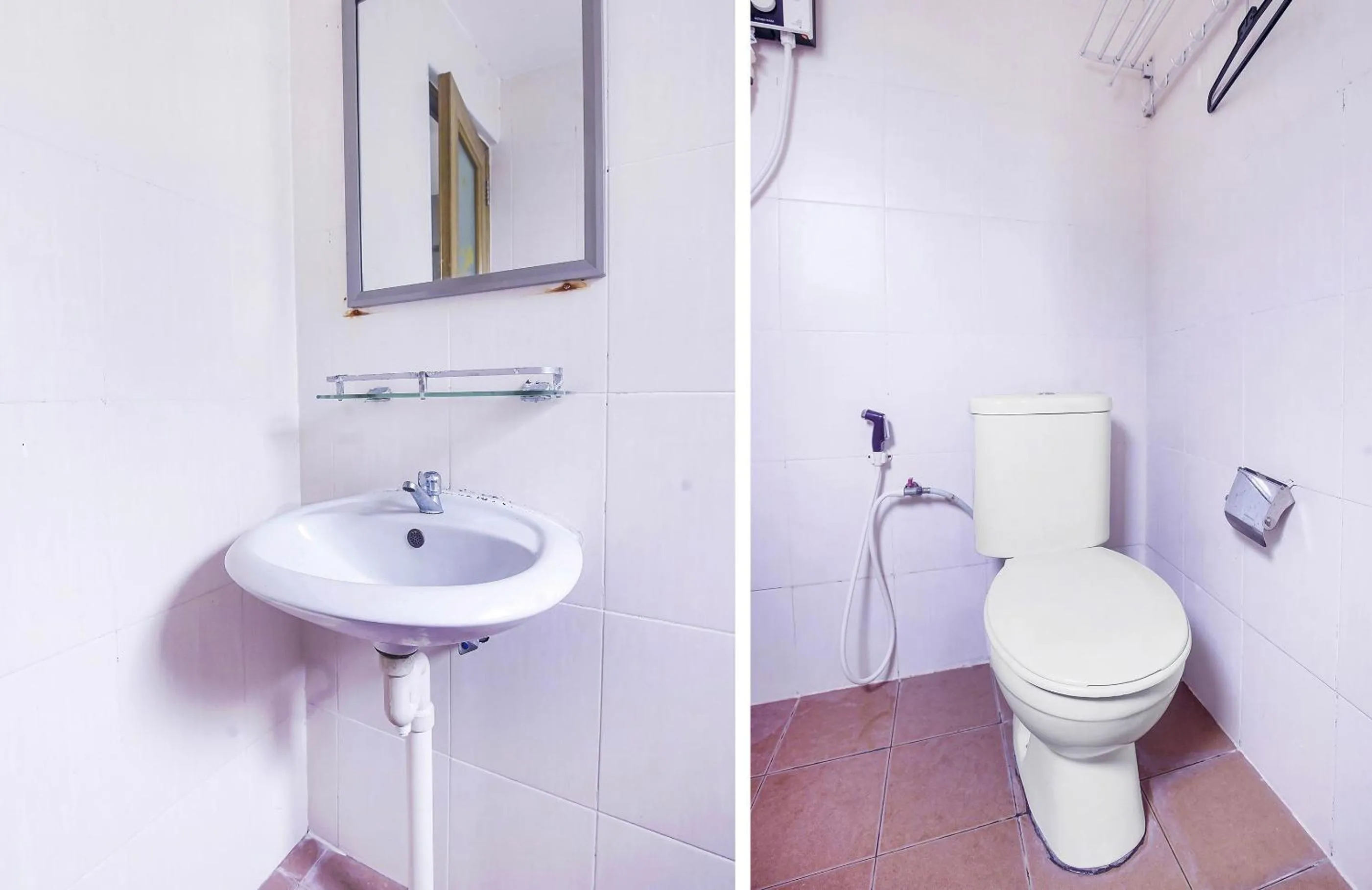 Bathroom in Hotel O Night Queen salak Tinggi